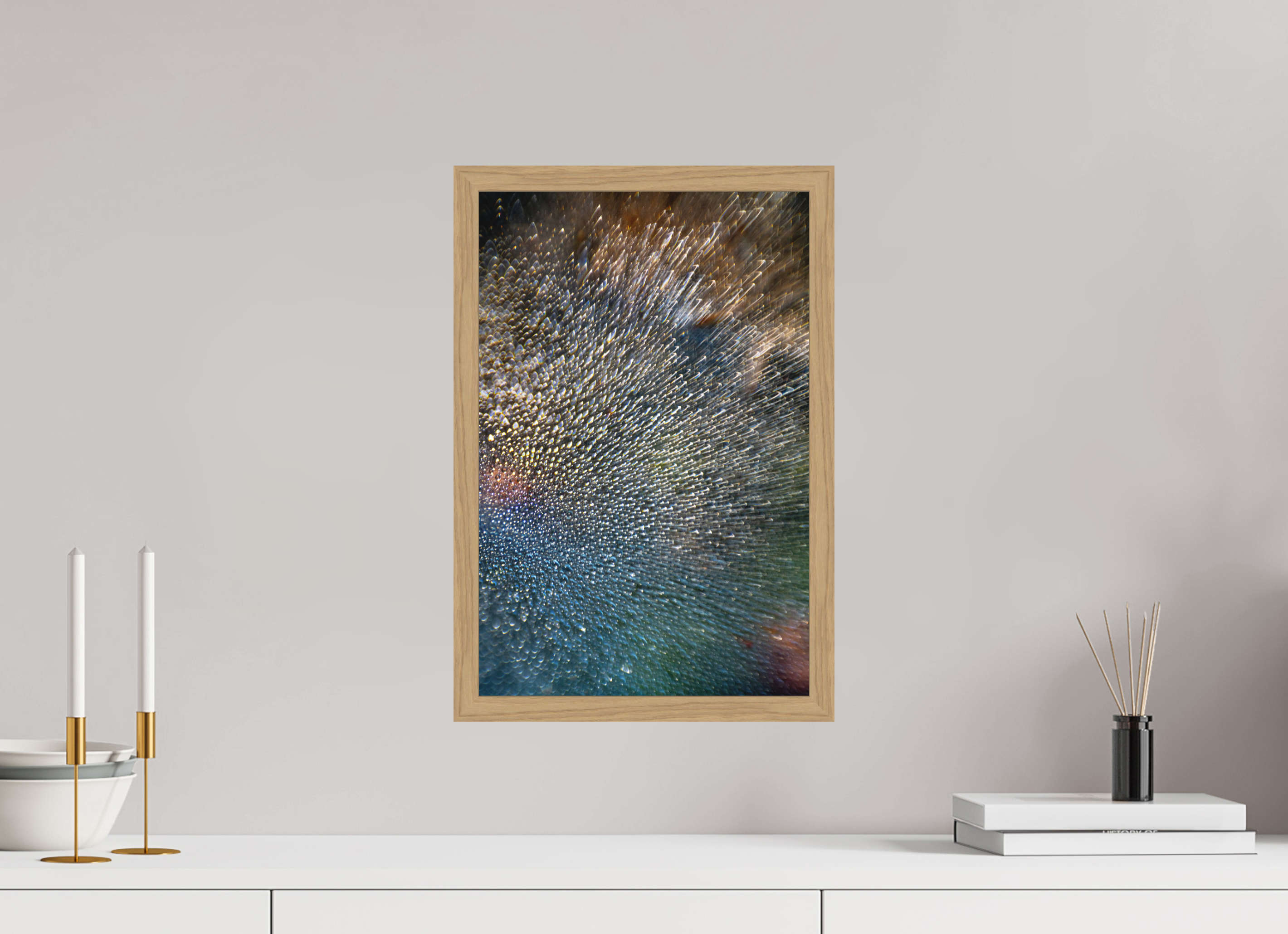 30 x 45 cm, Impression Fine Art encadrée en chêne naturel - mat toile 3