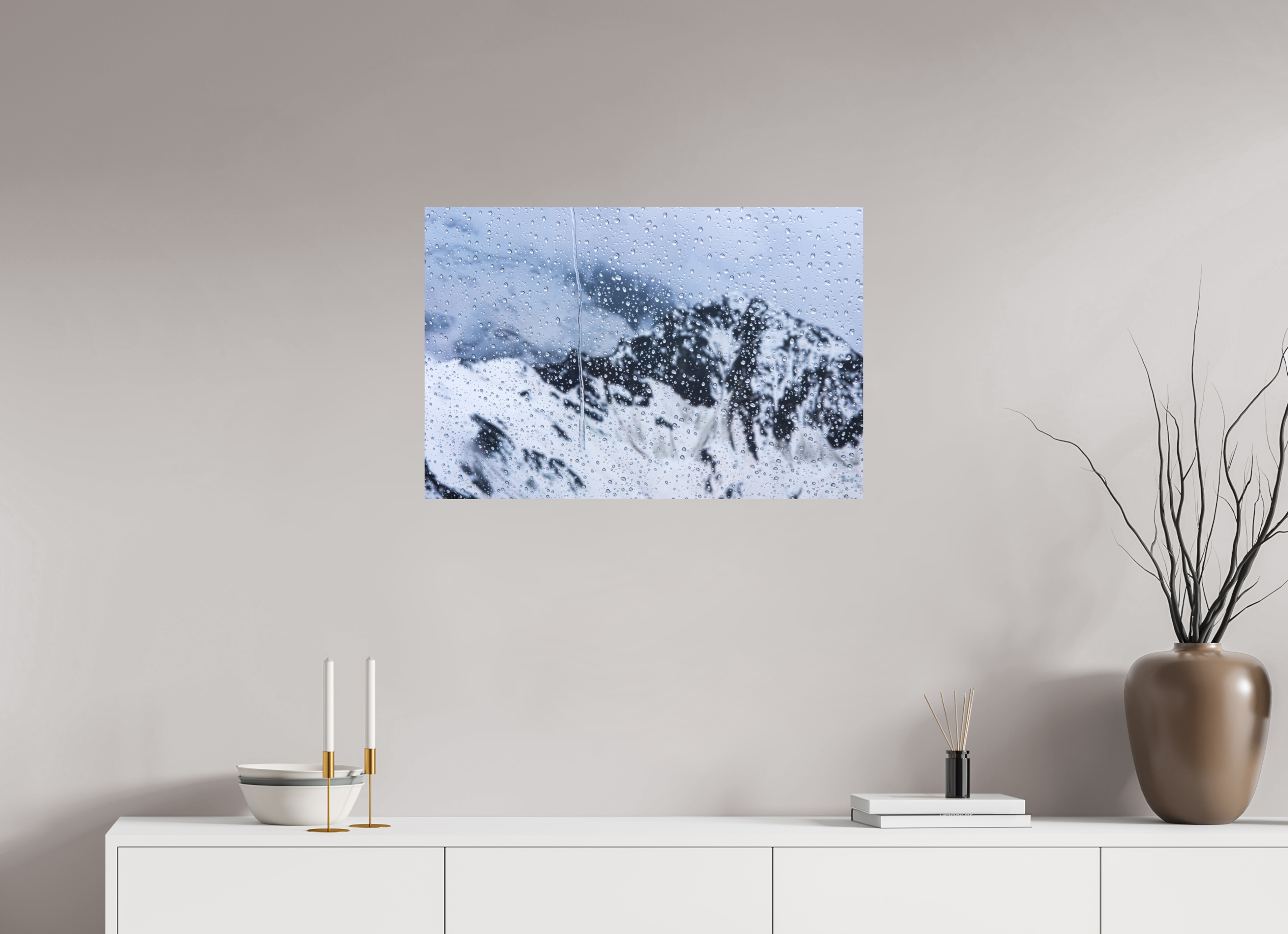 75 x 50 cm, Impression Fine Art sur support rigide - mat Mauvaise météo