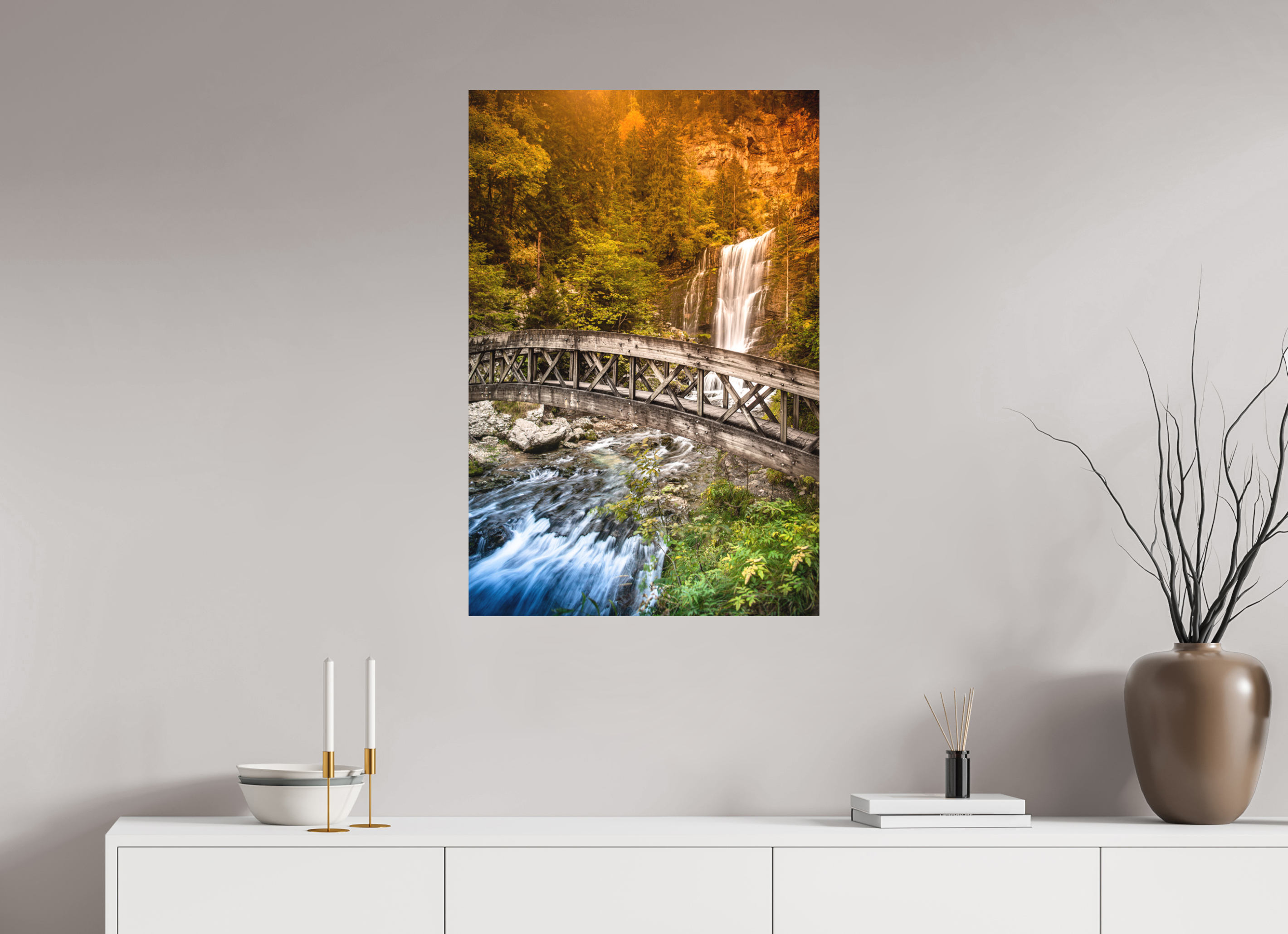 60 x 90 cm, Impression Fine Art sur support rigide - mat L'automne en Chartreuse