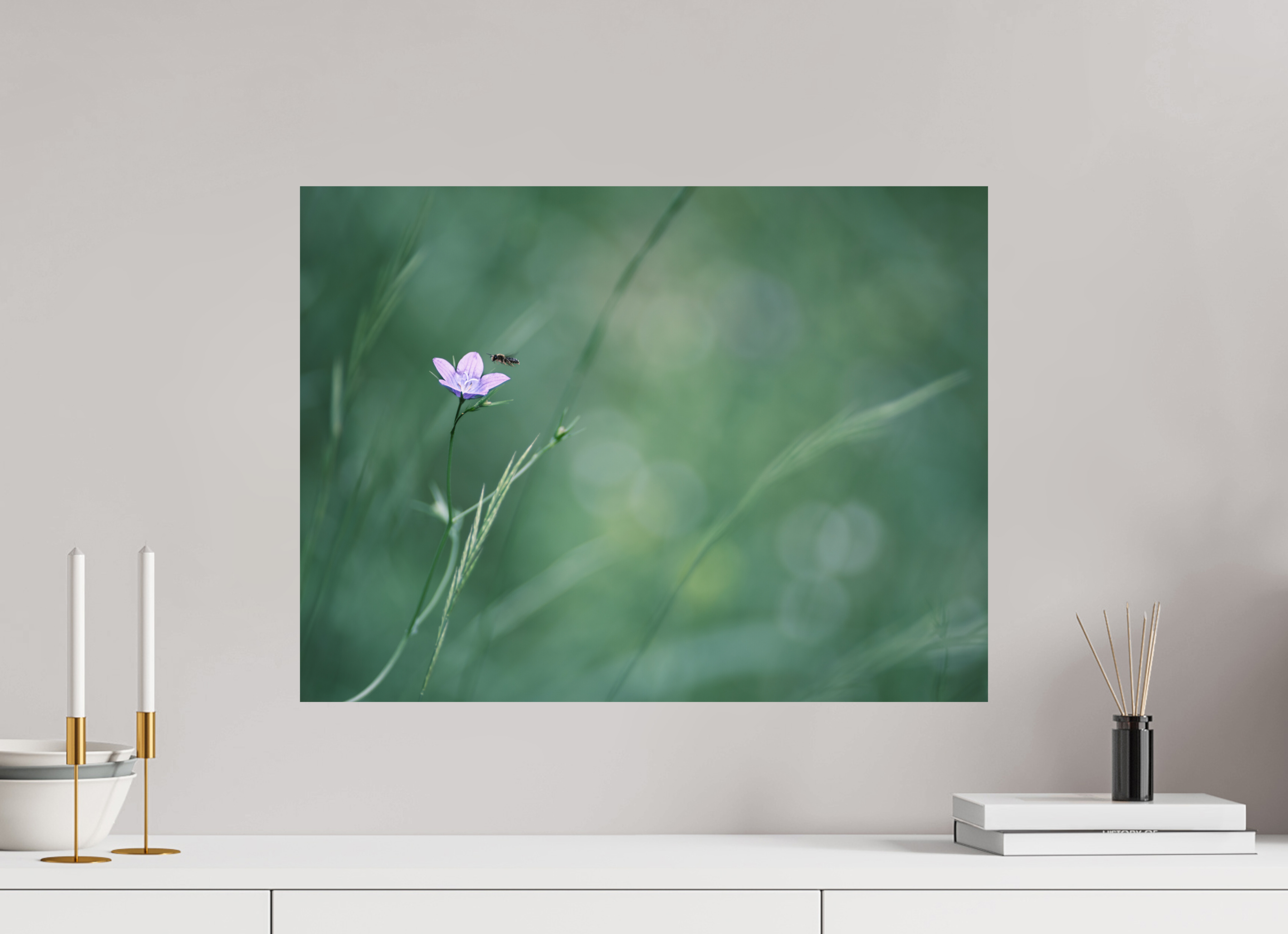 60 x 45 cm, Impression Fine Art sur support rigide - mat Petite fleur des champs