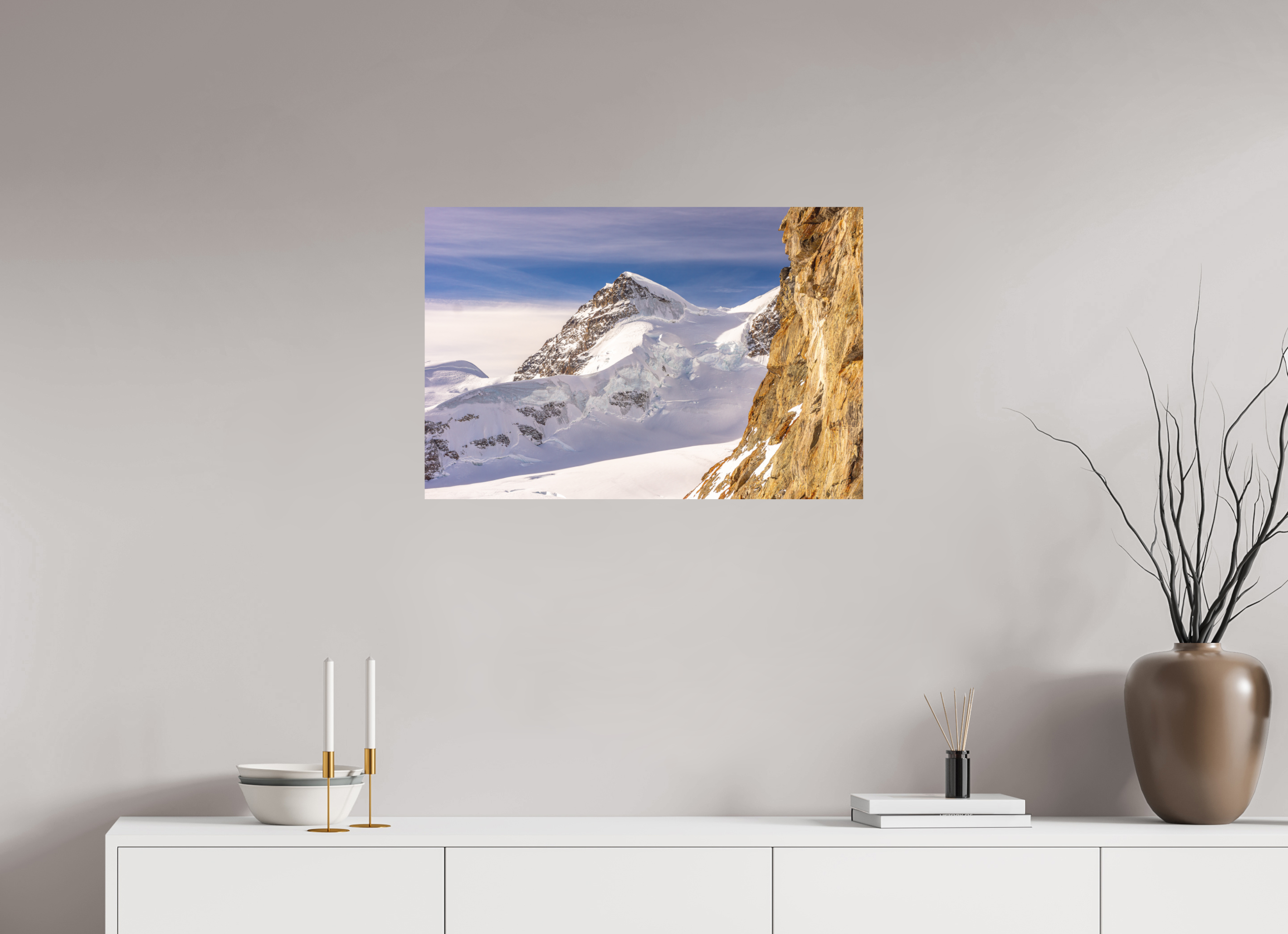 75 x 50 cm, Impression Fine Art sur support rigide - mat La Jungfrau
