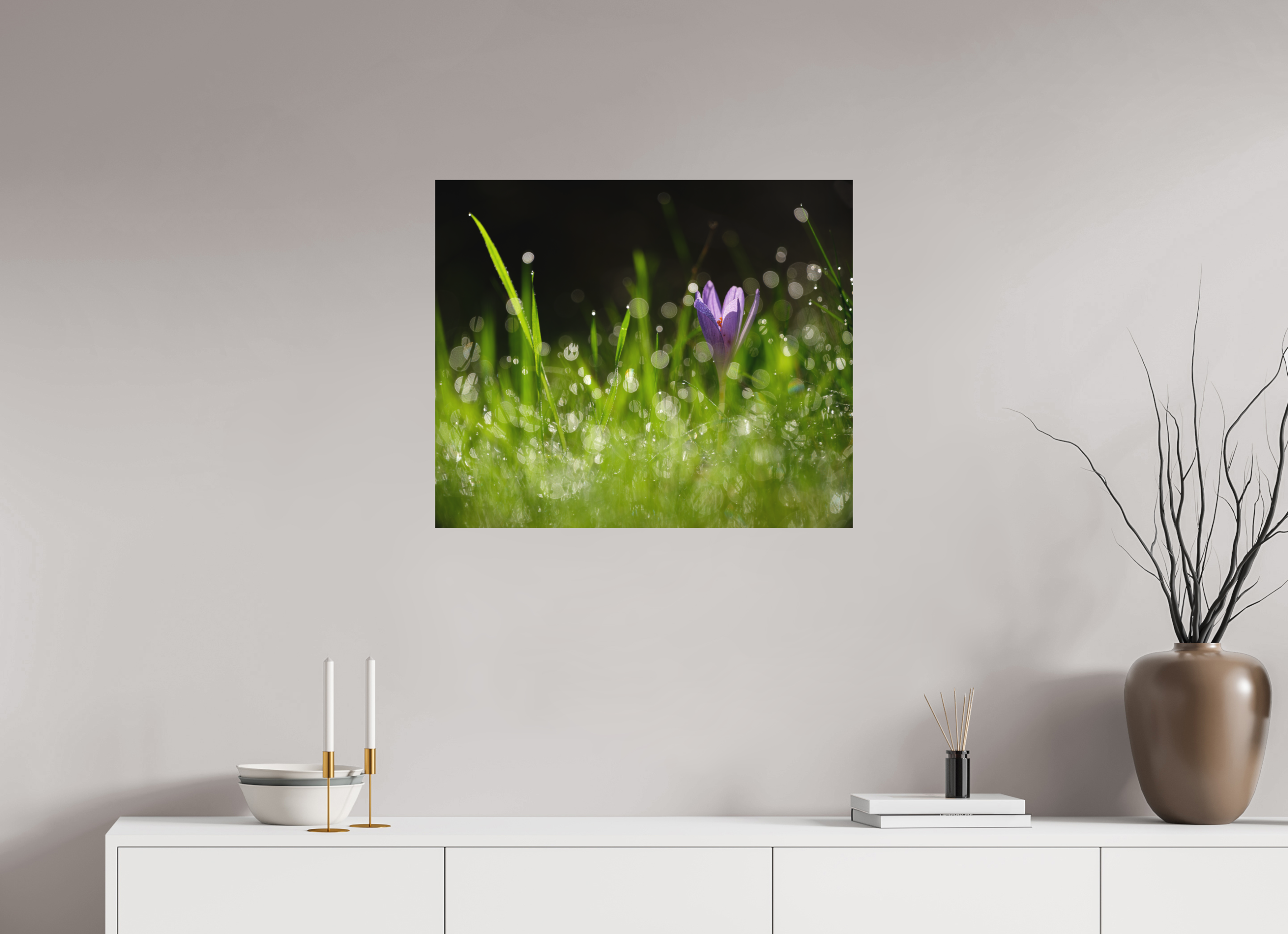 72 x 60 cm, Tirage photo - satiné fleurs