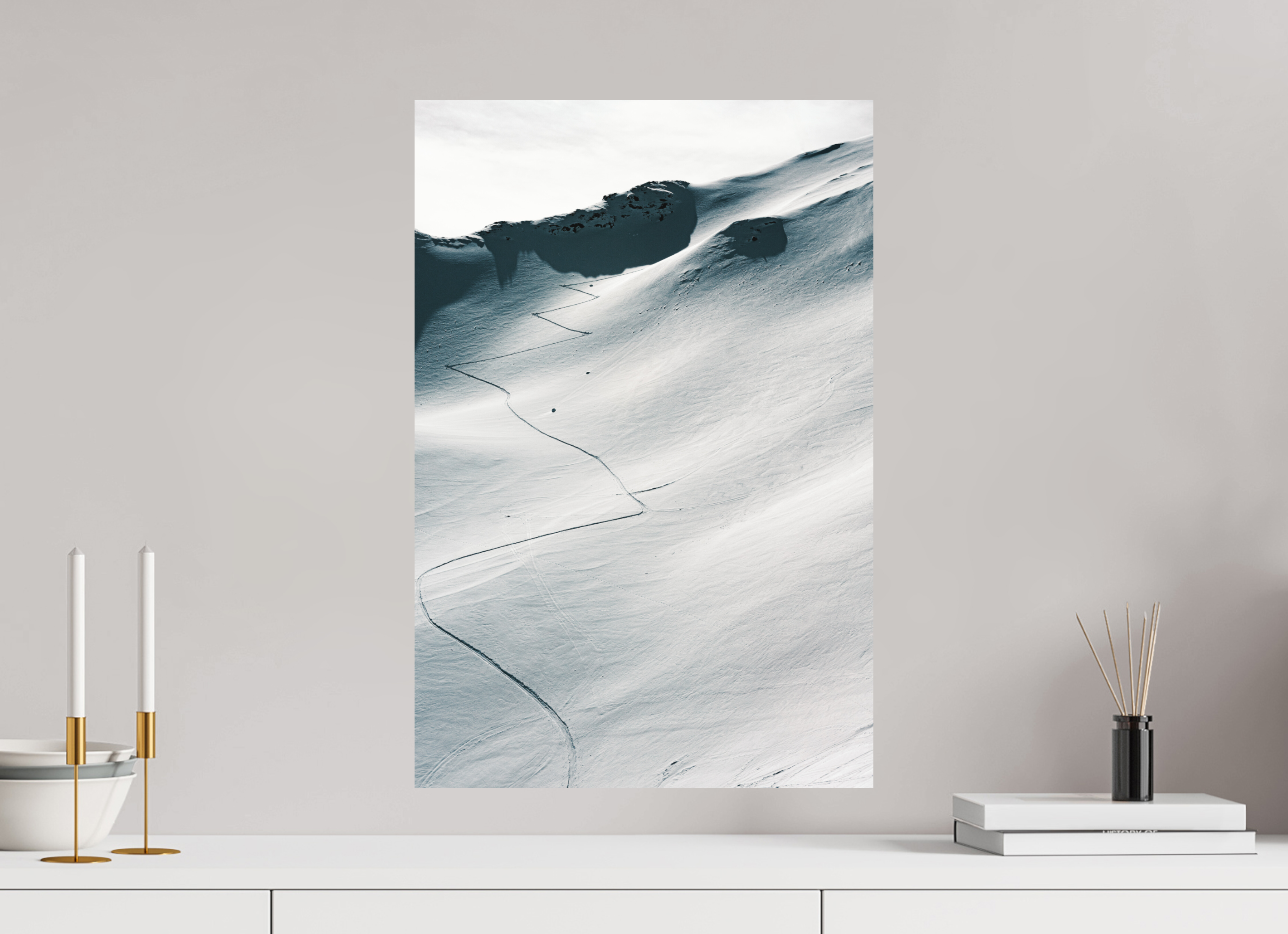 40 x 60 cm, Impression Fine Art sur support rigide - mat À l'assaut du sommet