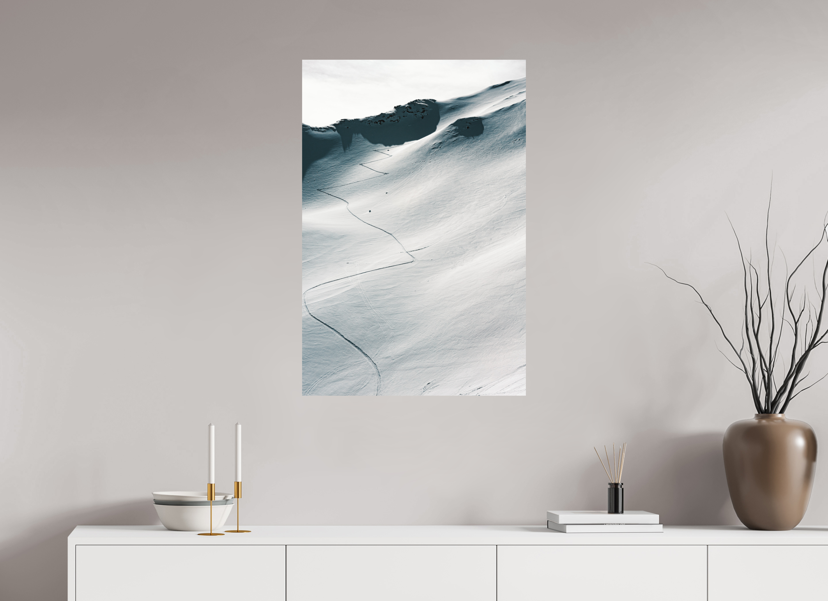 60 x 90 cm, Impression Fine Art - mat À l'assaut du sommet