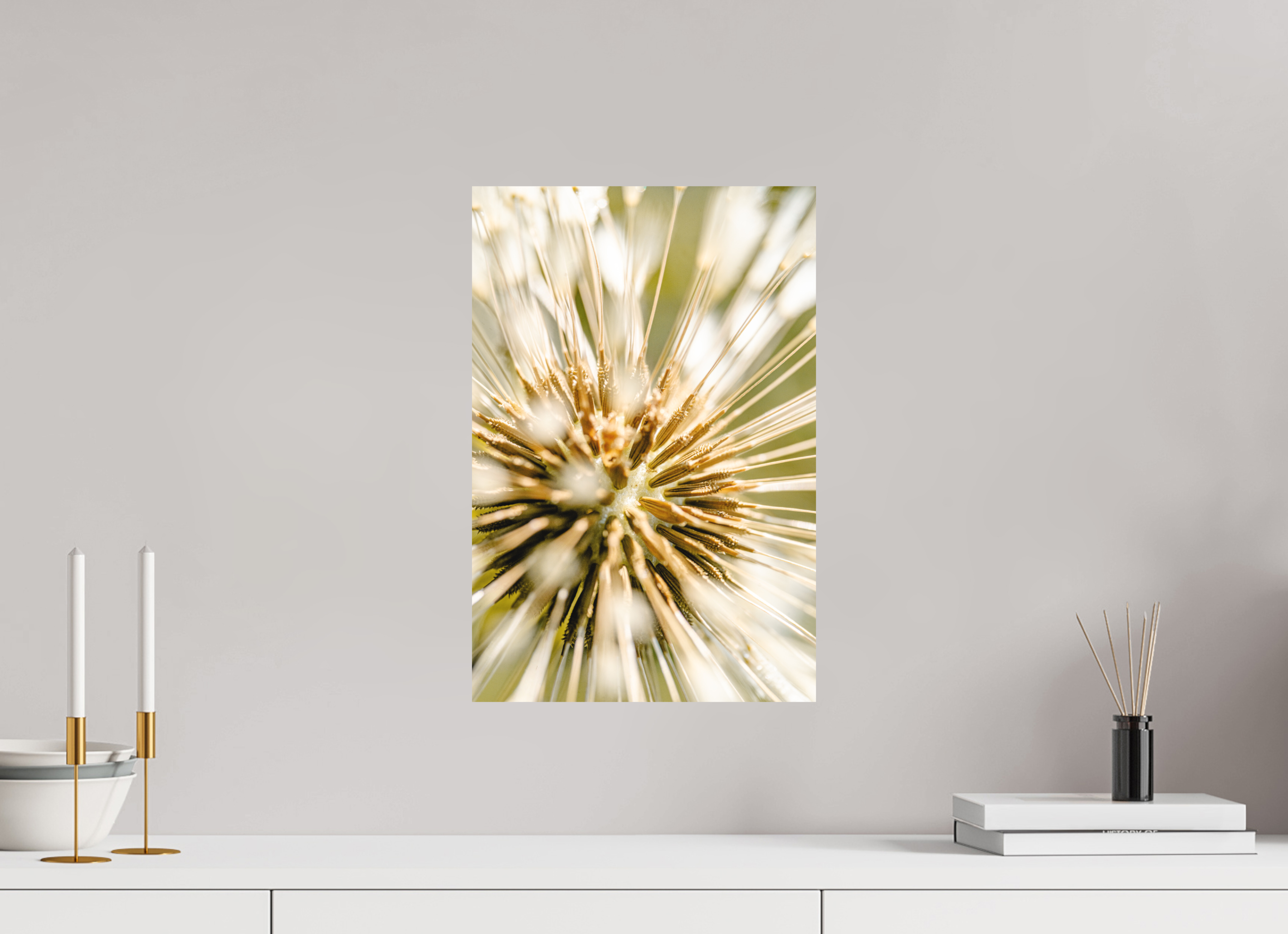 30 x 45 cm, Impression Fine Art sur support rigide - mat pissenlit