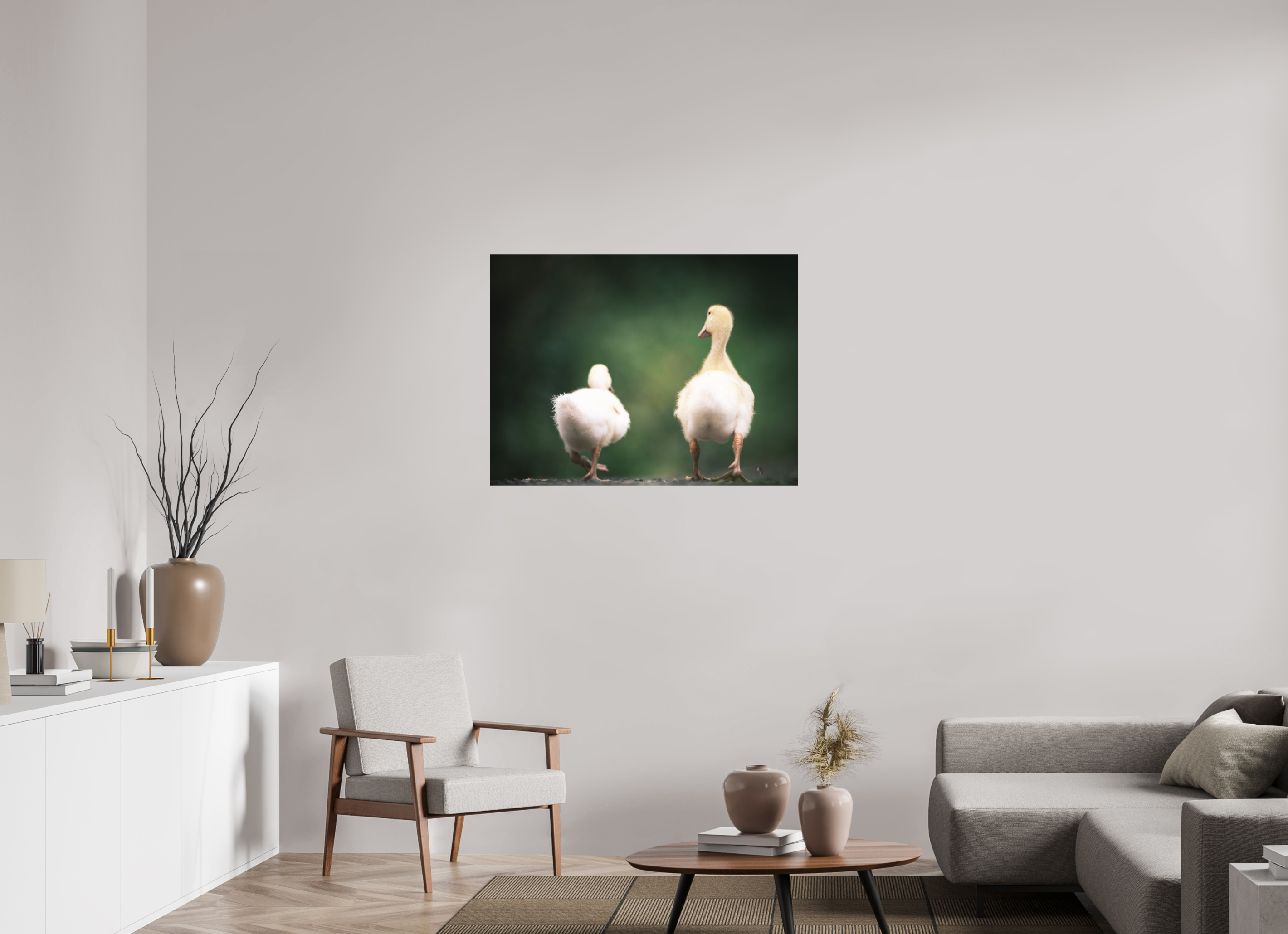 100 x 75 cm, Tirage photo - satiné Canards I