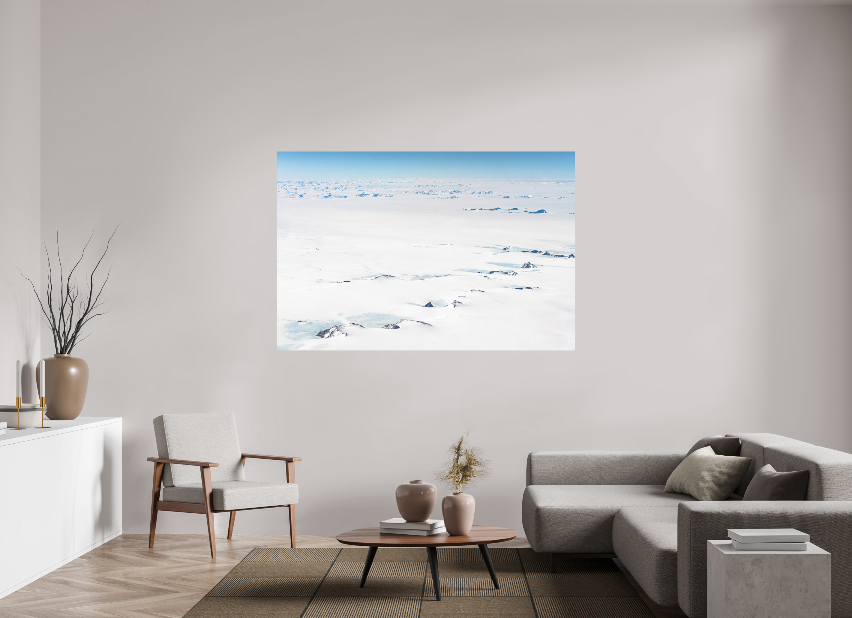 180 x 120 cm, Tirage photo - satiné Le Continent Glacé