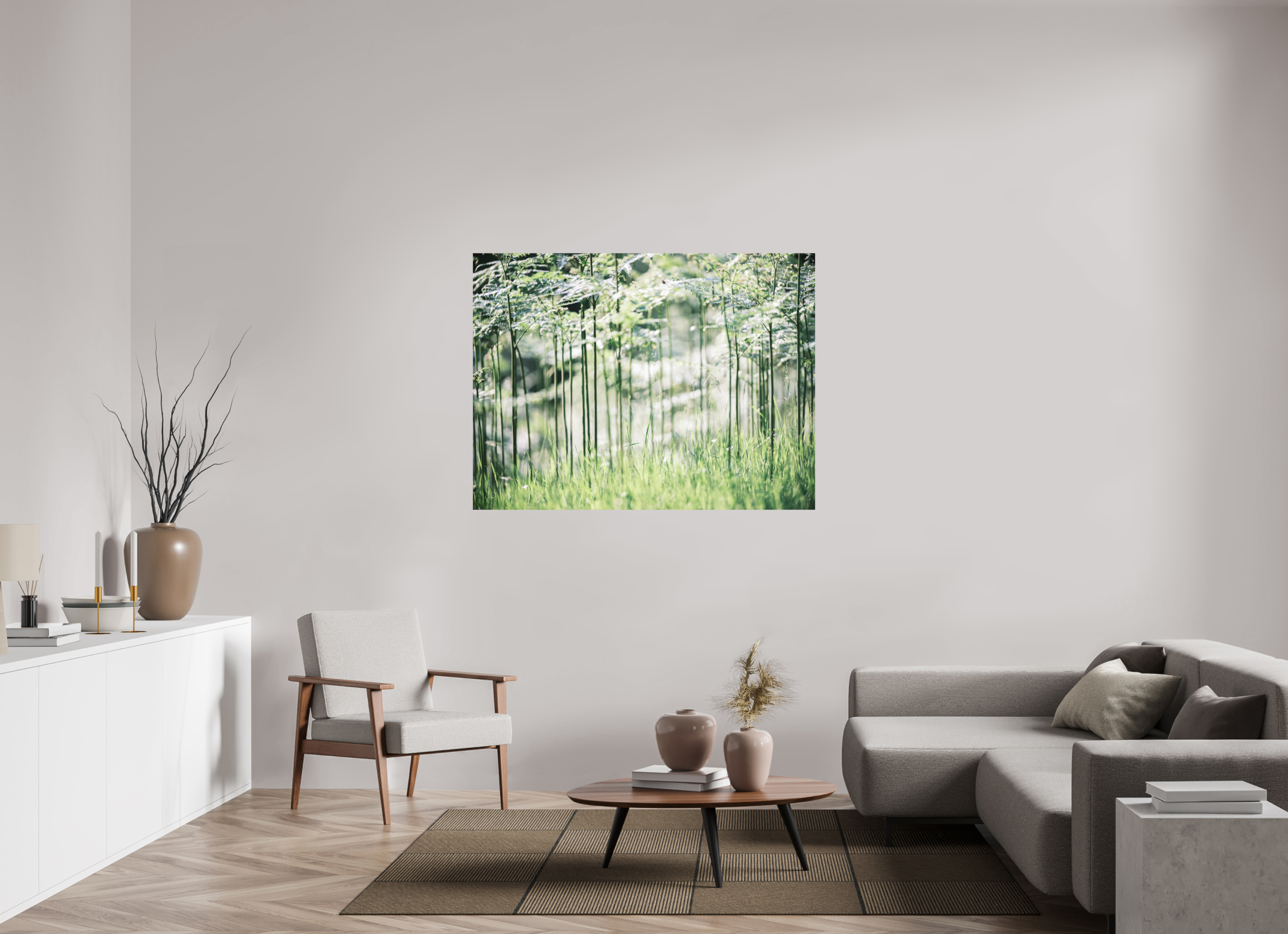 140 x 105 cm, Tirage photo - satiné Bienvenue à Jurassic Park