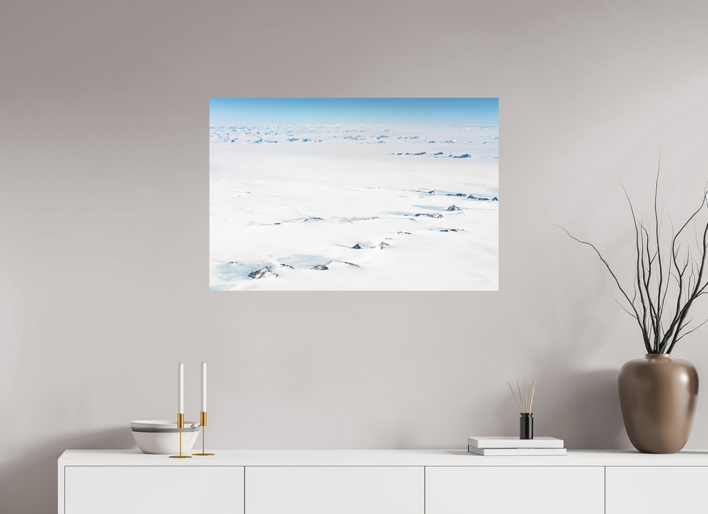 90 x 60 cm, Impression Fine Art sur support rigide - mat Le Continent Glacé