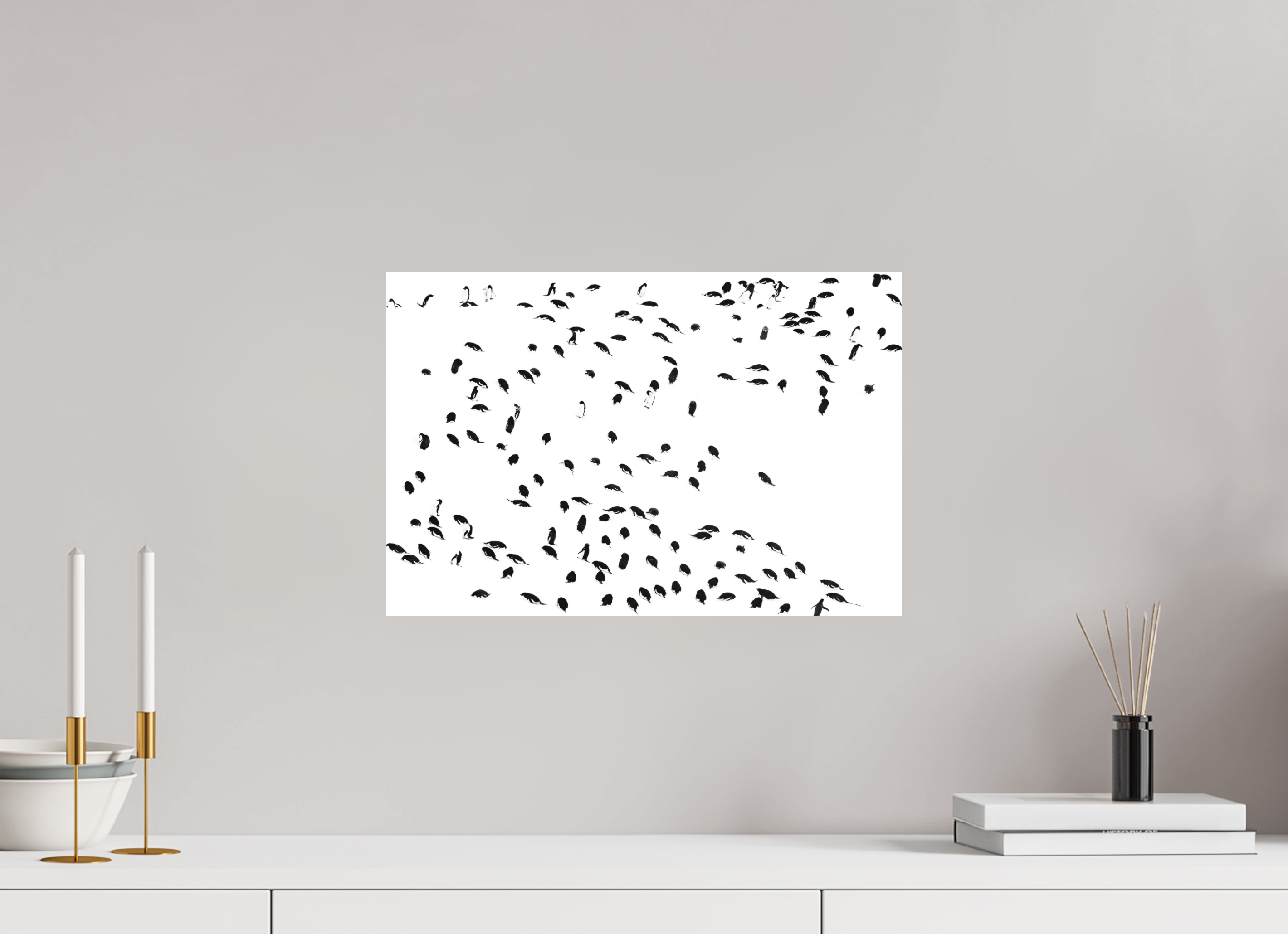 45 x 30 cm, Impression Fine Art sur support rigide - mat La foule