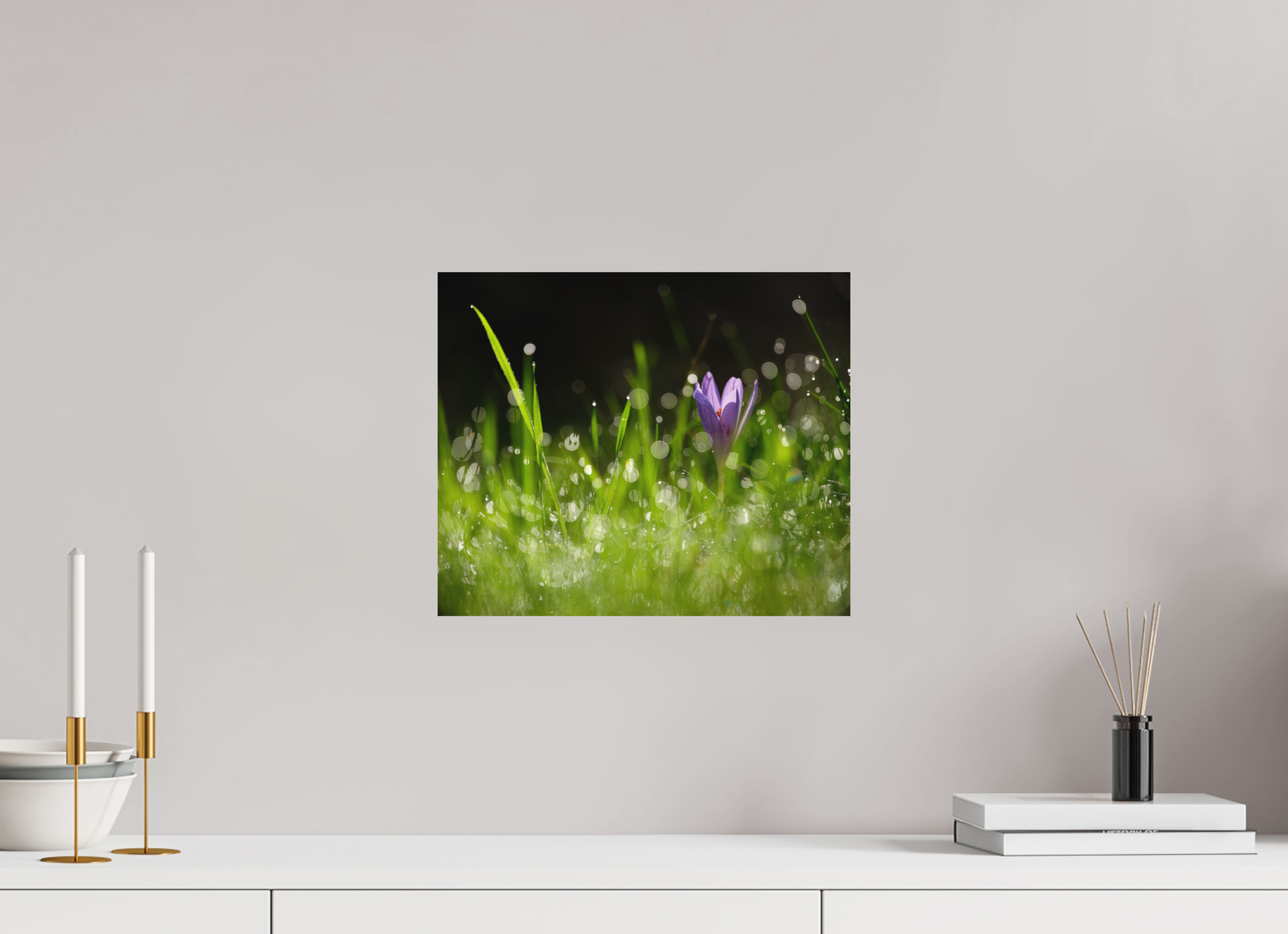 36 x 30 cm, Impression Fine Art sur support rigide - mat fleurs