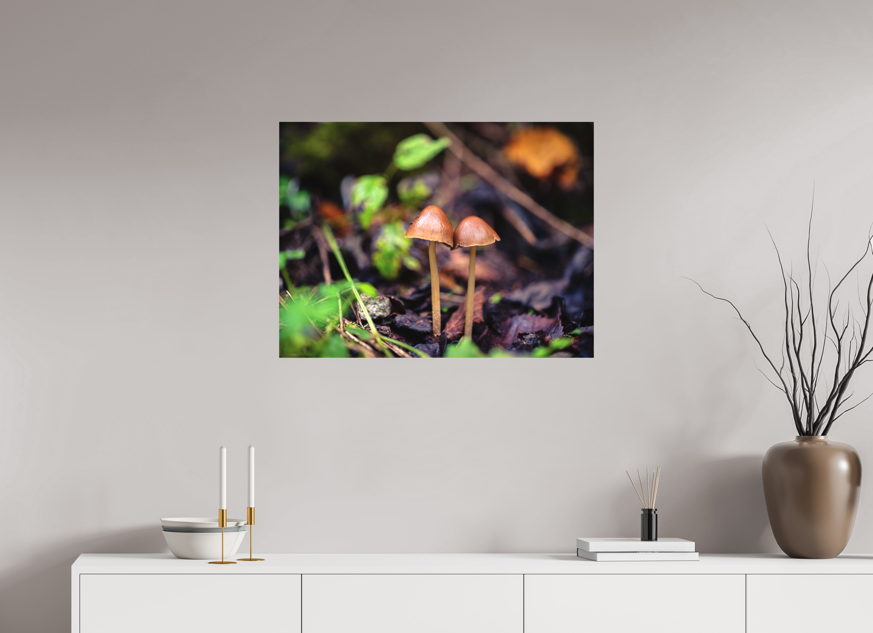 80 x 60 cm, Impression Fine Art - mat Champignons