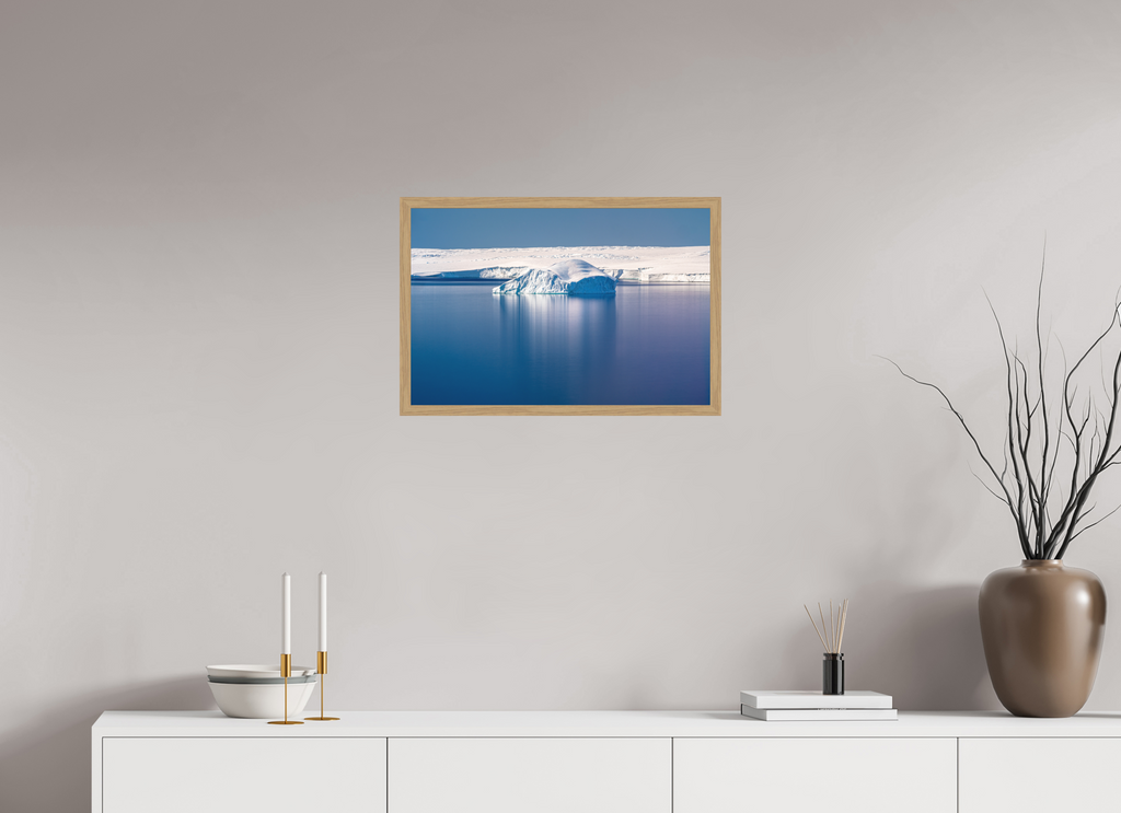 60 x 40 cm, Impression Fine Art encadrée en chêne naturel - mat Luxe, calme et volupté