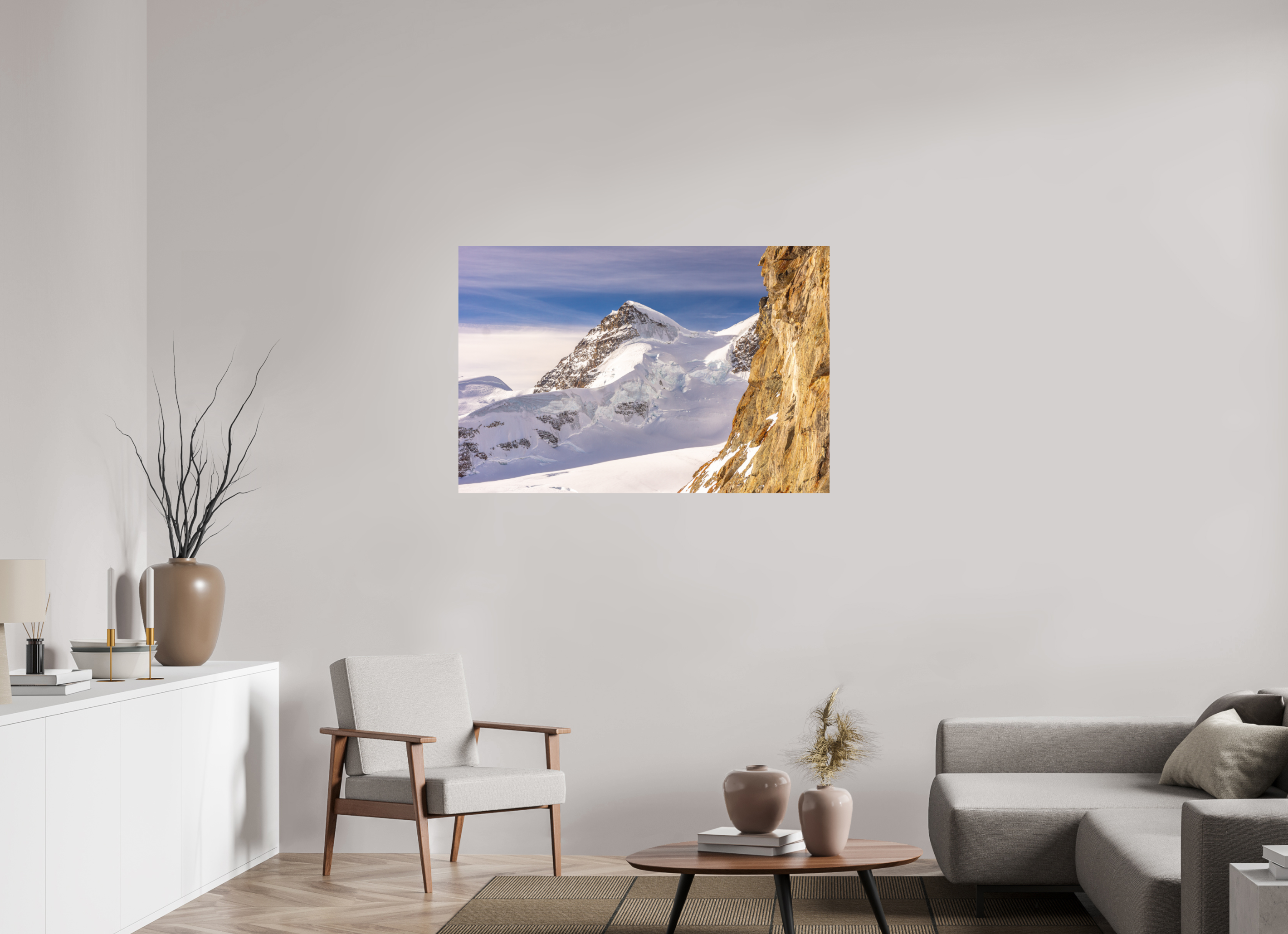 120 x 80 cm, Impression Fine Art sur support rigide - mat La Jungfrau