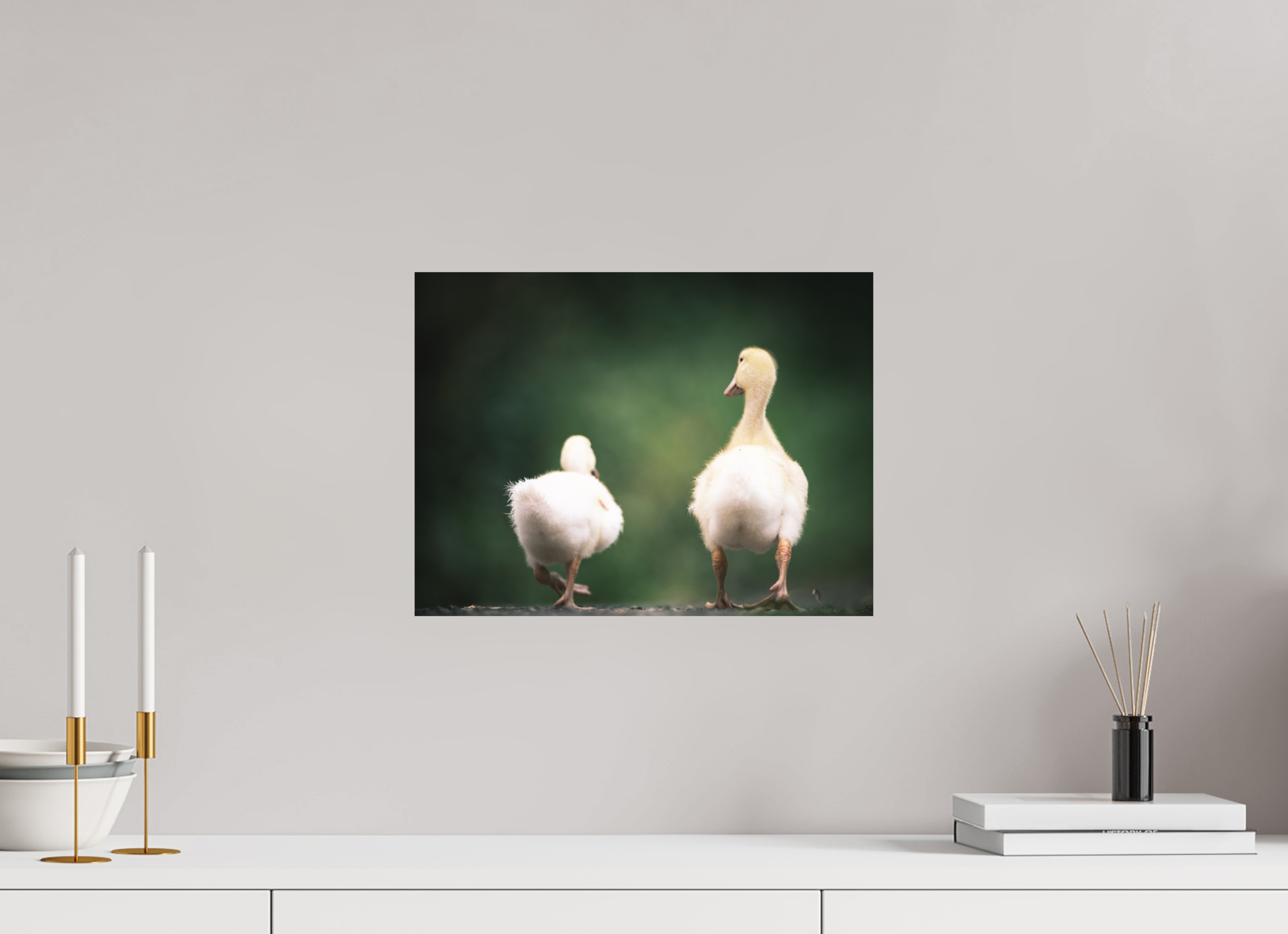 40 x 30 cm, Impression Fine Art sur support rigide - mat Canards I