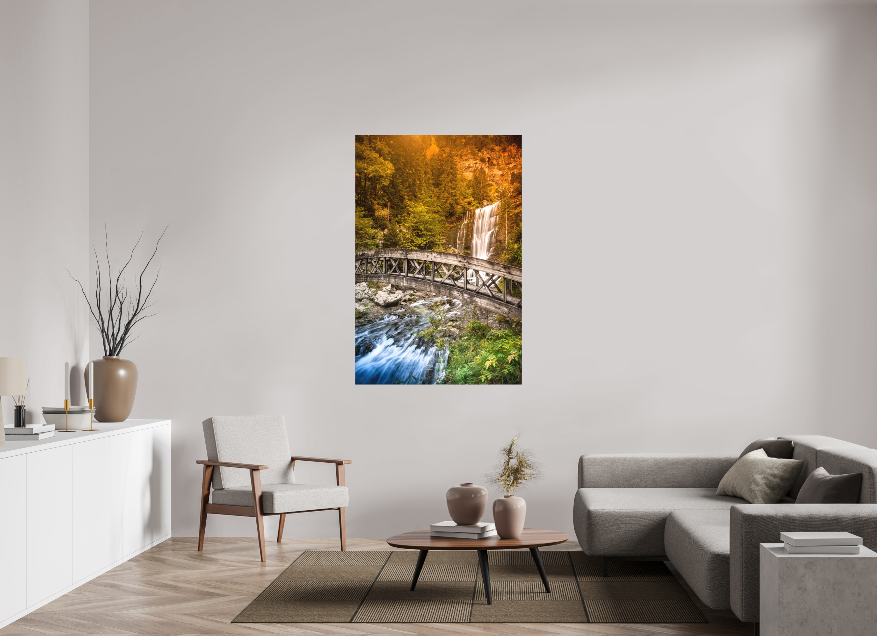 100 x 150 cm, Impression Fine Art - mat L'automne en Chartreuse