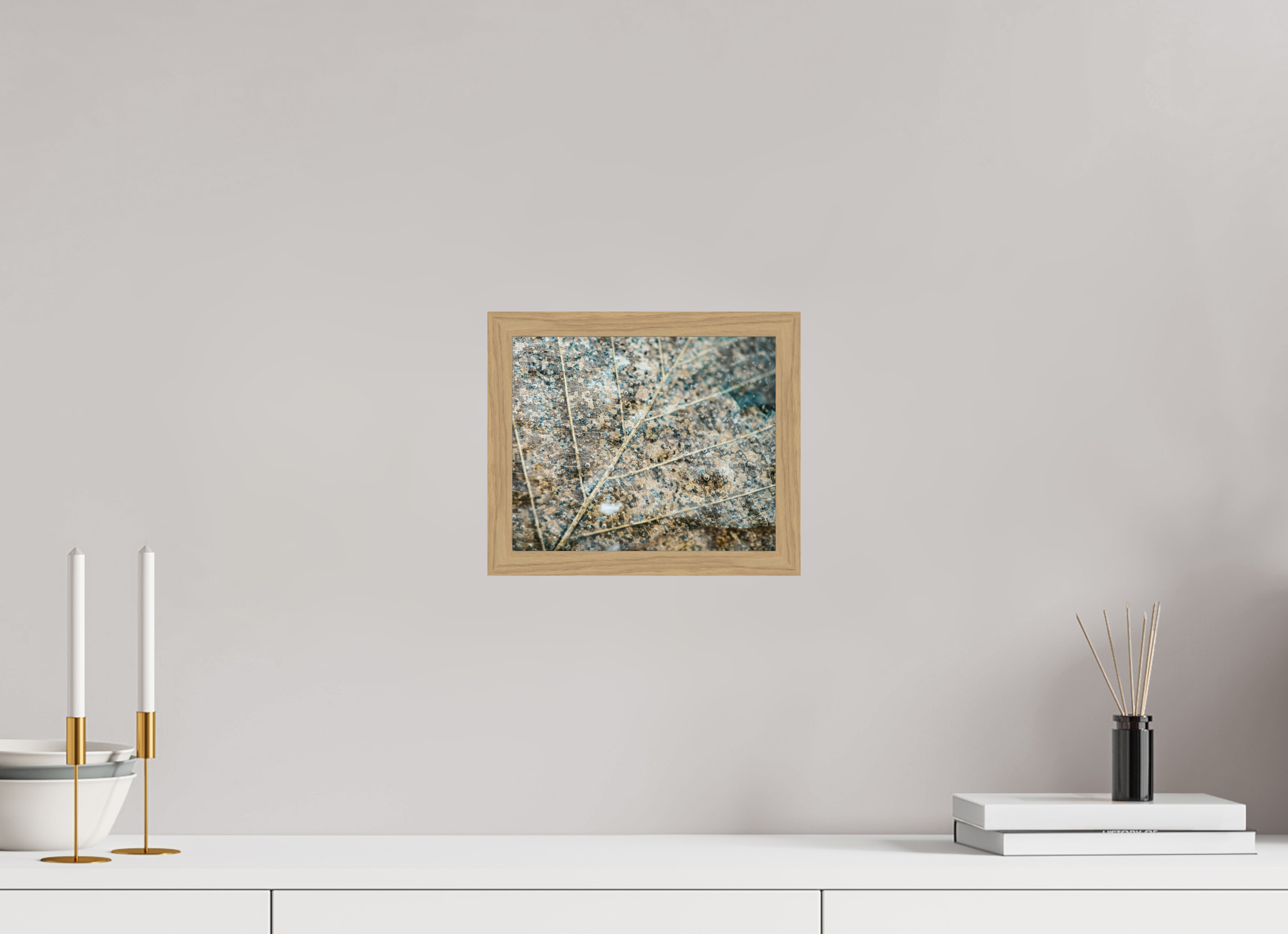 24,2 x 20 cm, Impression Fine Art encadrée en chêne naturel - mat Prisonnier des glaces