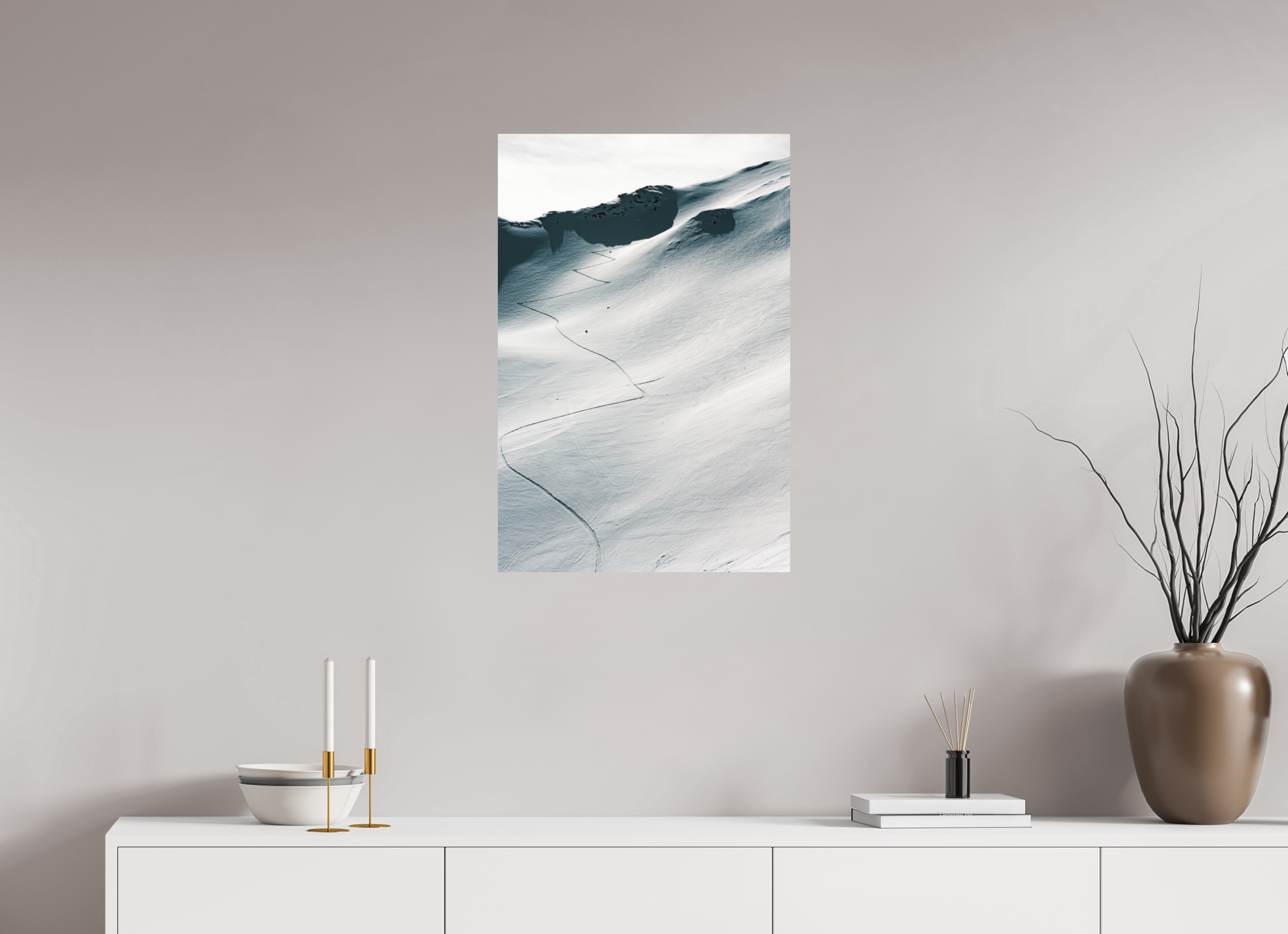 50 x 75 cm, Impression Fine Art sur support rigide - mat À l'assaut du sommet