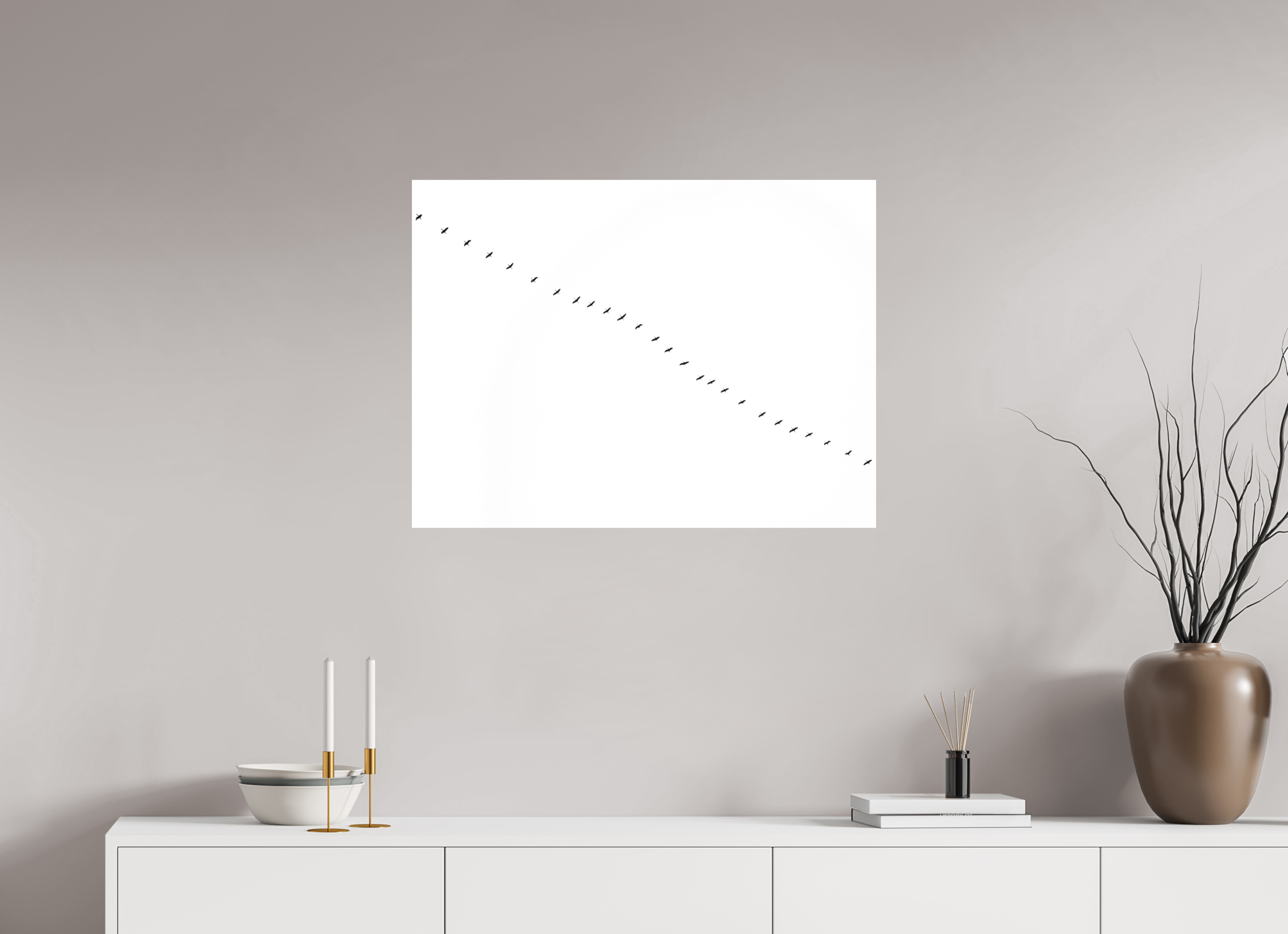 80 x 60 cm, Impression Fine Art - mat Grues II