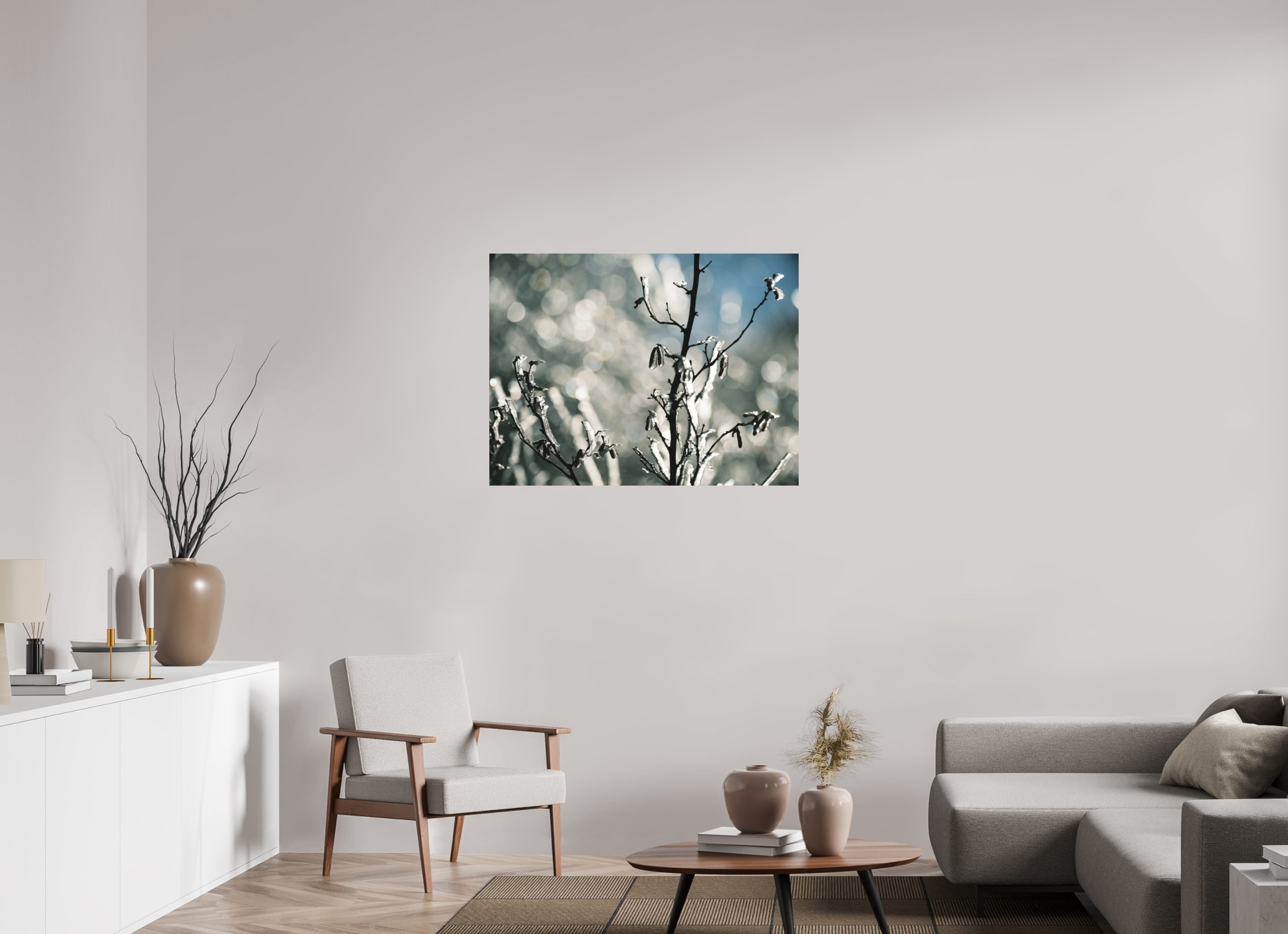 100 x 75 cm, Impression Fine Art sur support rigide - mat Figé dans le froid