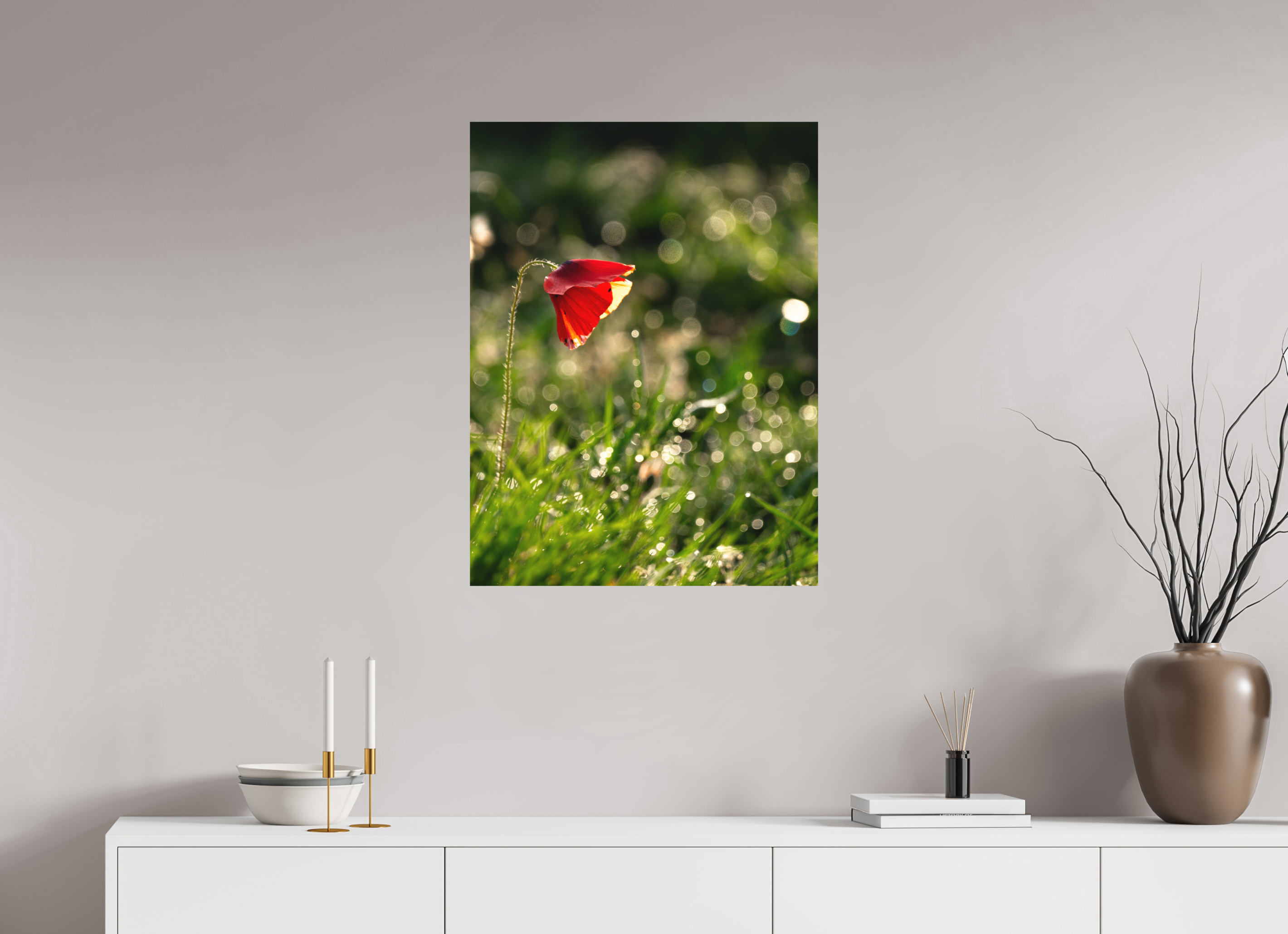 60 x 80 cm, Impression Fine Art - mat coquelicot