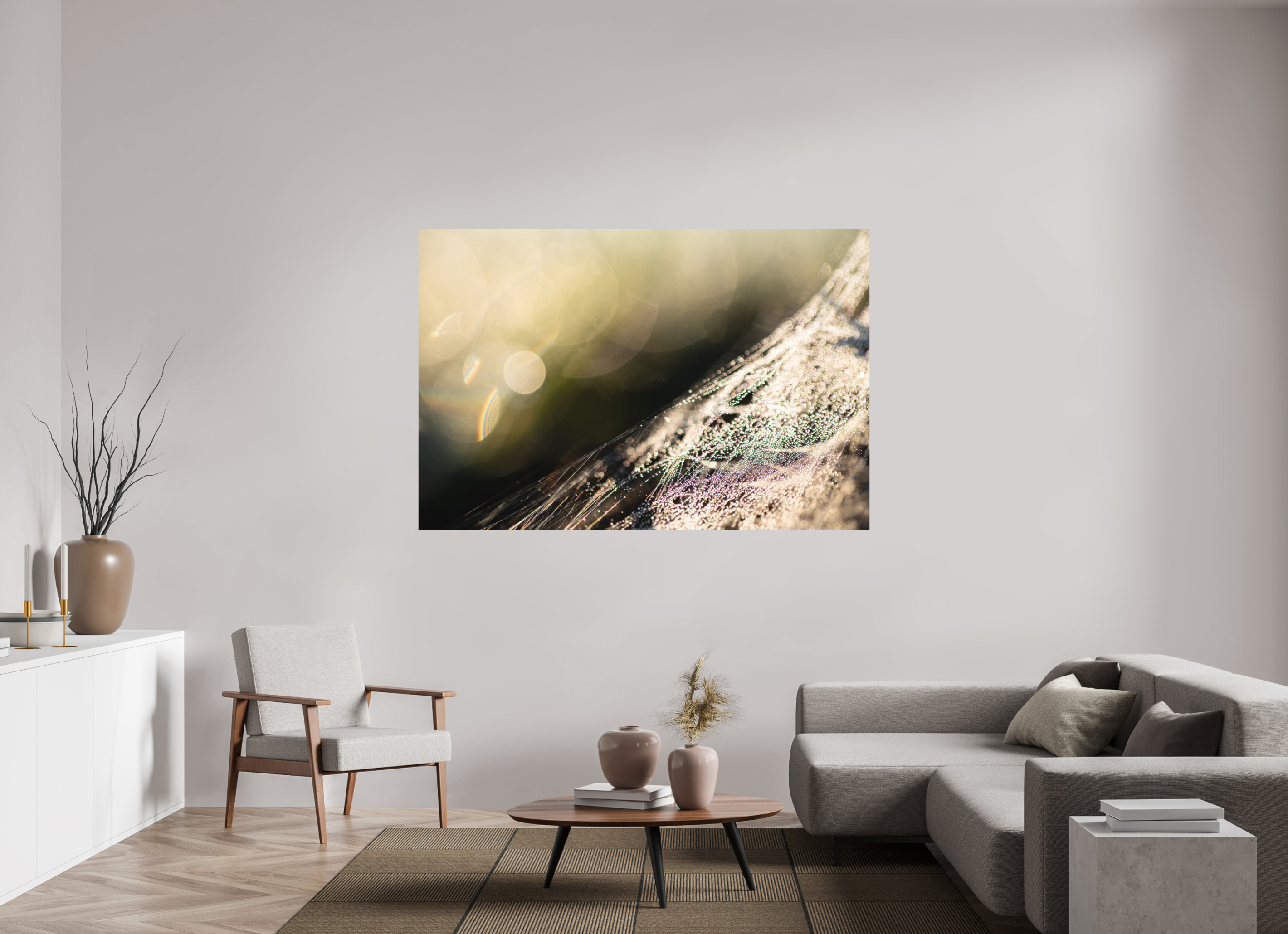 180 x 120 cm, Tirage photo - satiné toile d'araignée