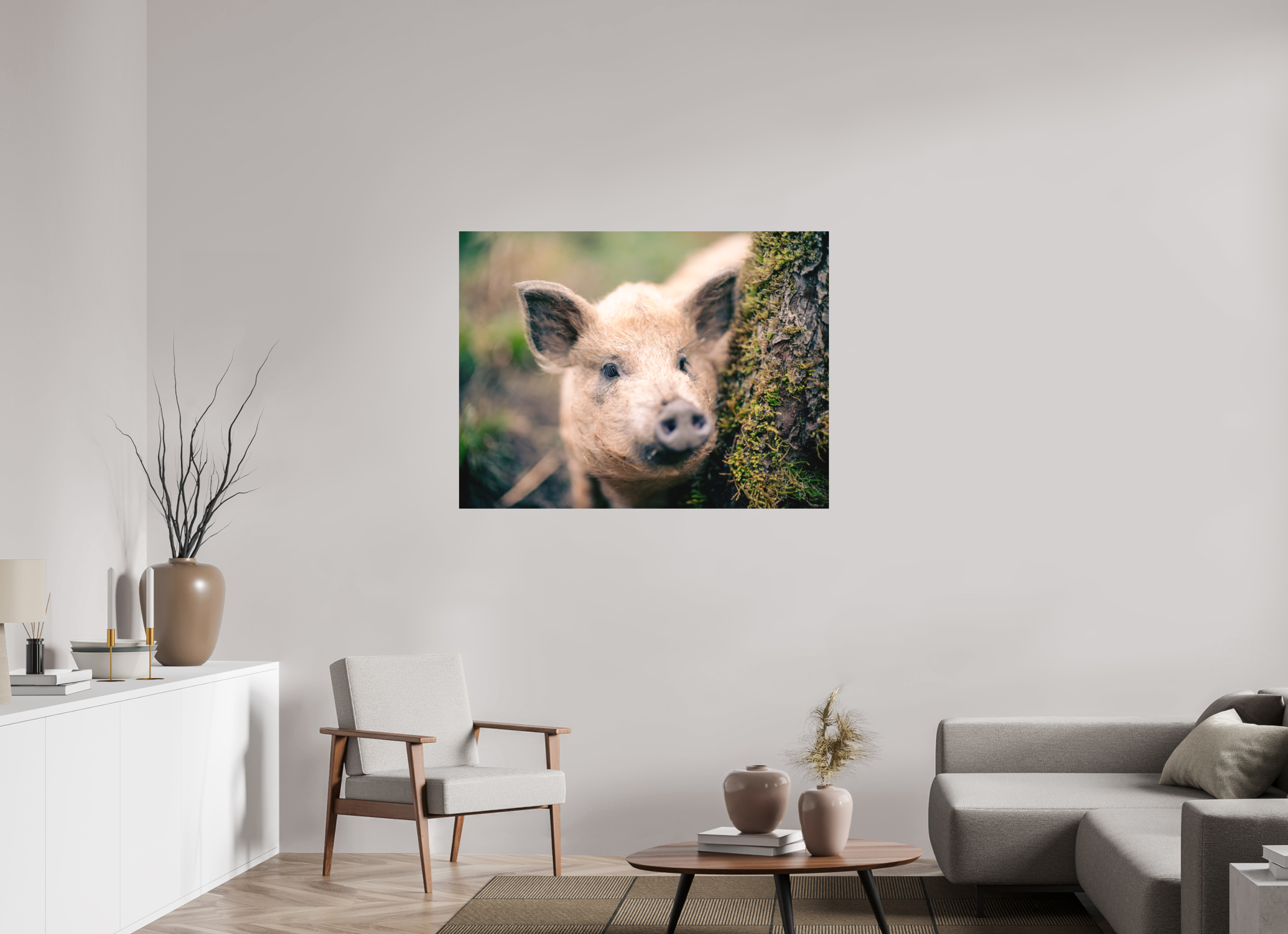 120 x 90 cm, Impression Fine Art - mat Cochon
