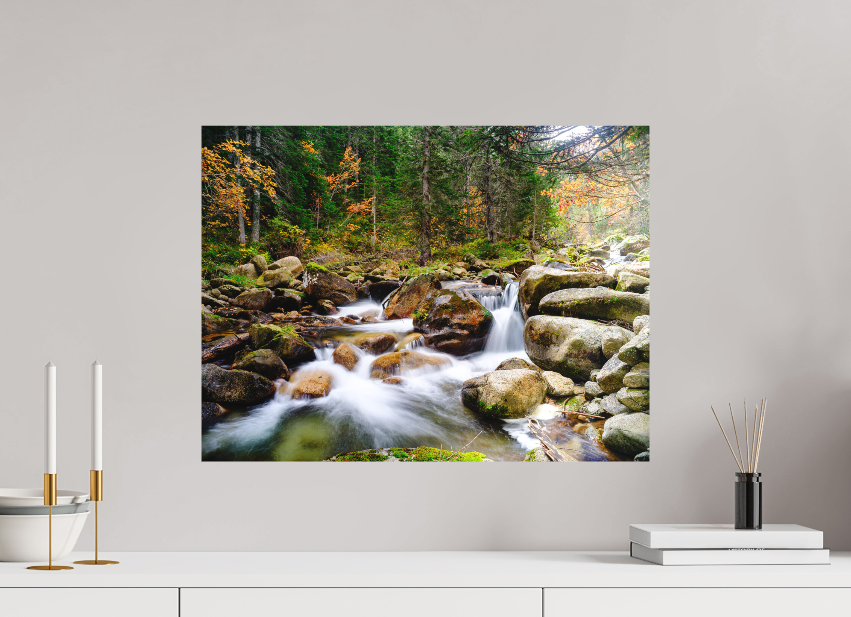 60 x 45 cm, Tirage photo - satiné Il en faut peu pour être heureux