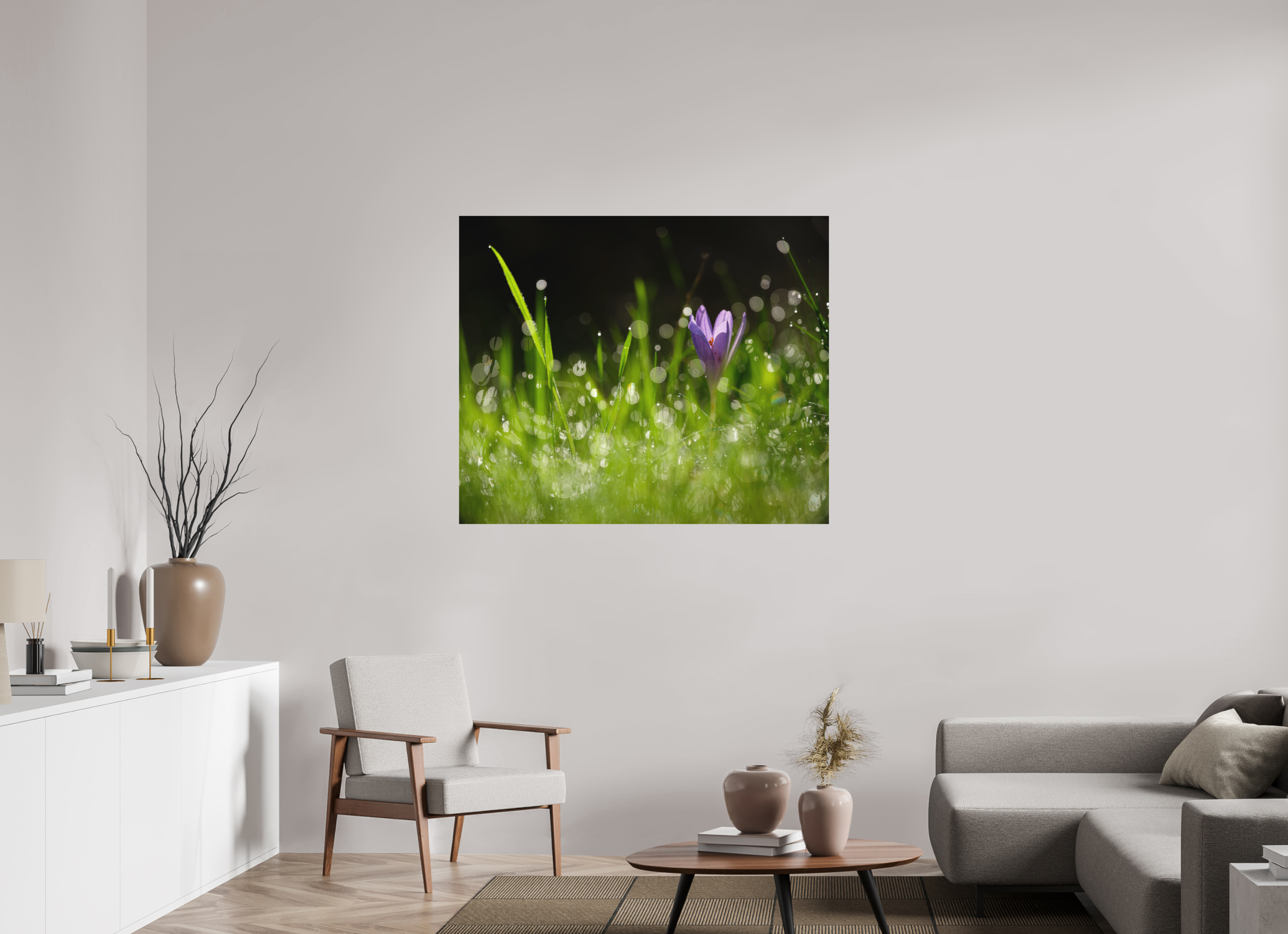 120 x 100 cm, Impression Fine Art - mat fleurs