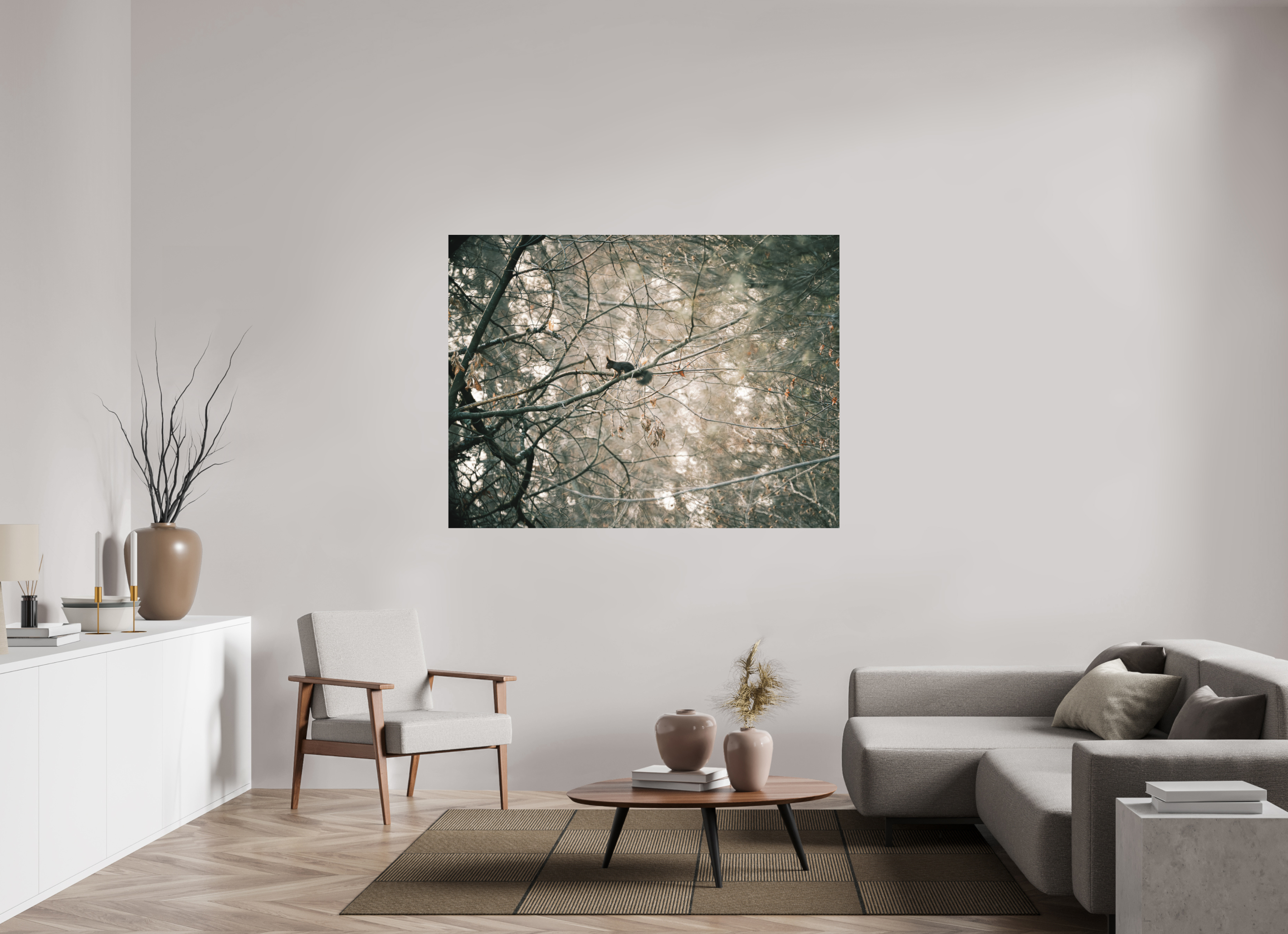 160 x 120 cm, Tirage photo - satiné Ecureuil