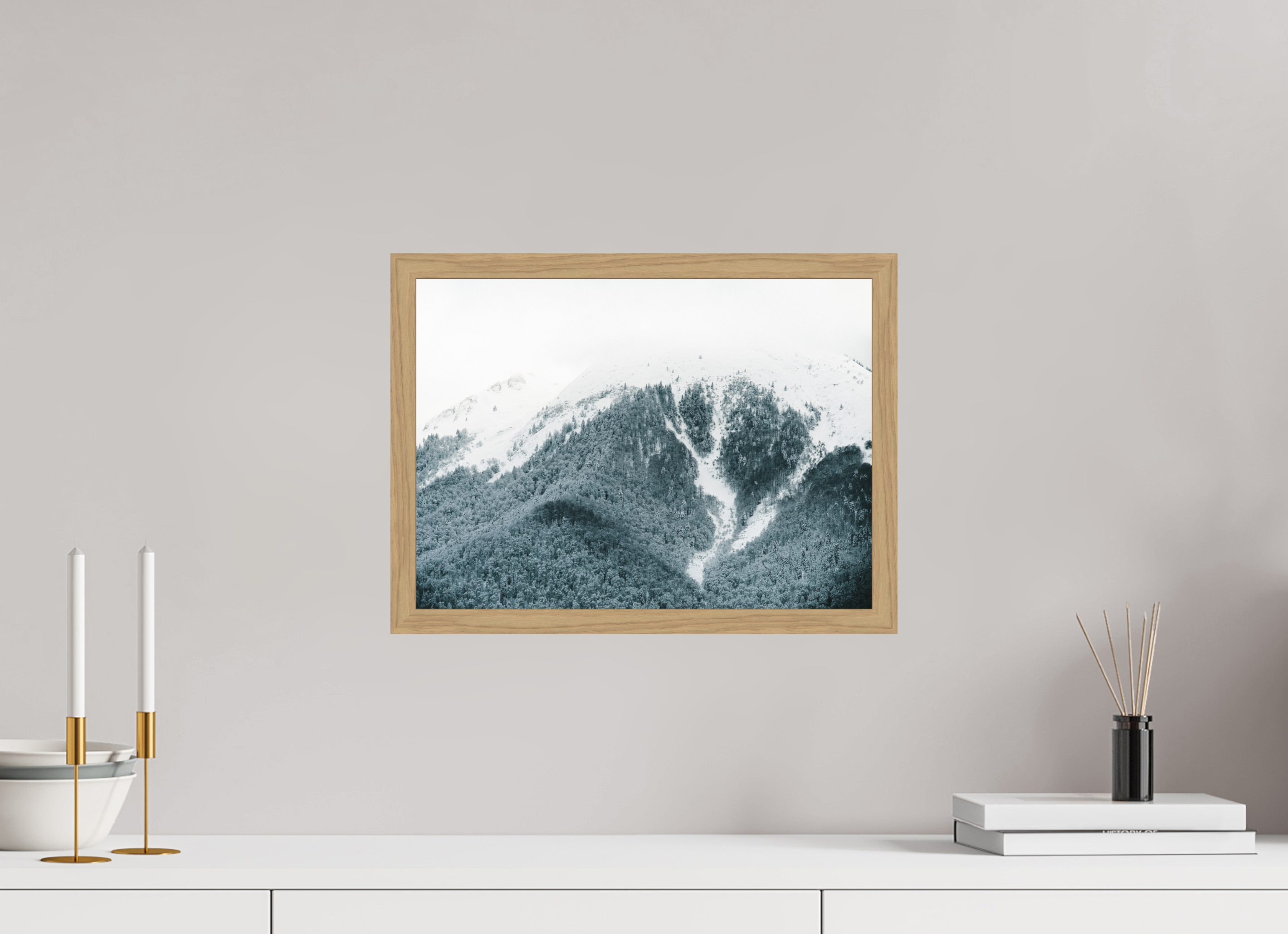 40,8 x 30 cm, Impression Fine Art encadrée en chêne naturel - mat Le Cagire