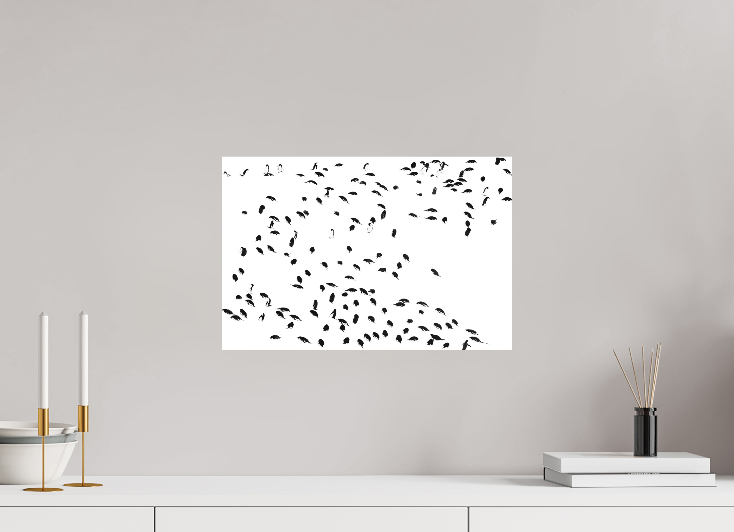 45 x 30 cm, Impression Fine Art - mat La foule