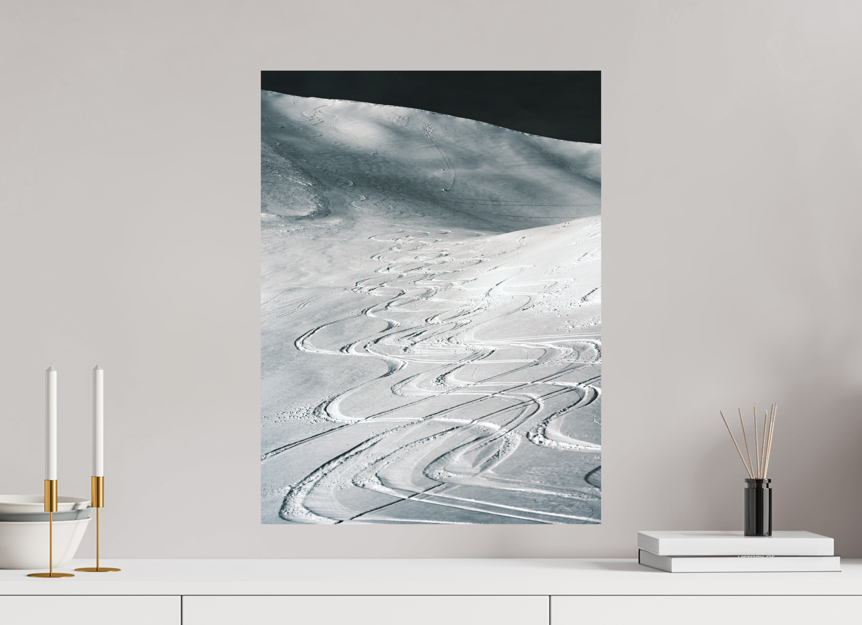 45 x 60 cm, Tirage photo - satiné Les traces du bonheur