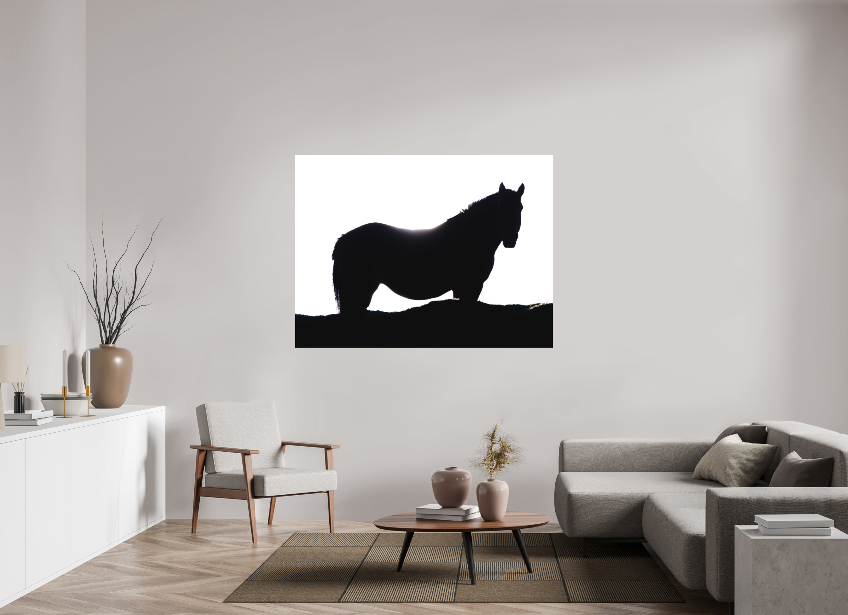 160 x 120 cm, Tirage photo - satiné Cheval