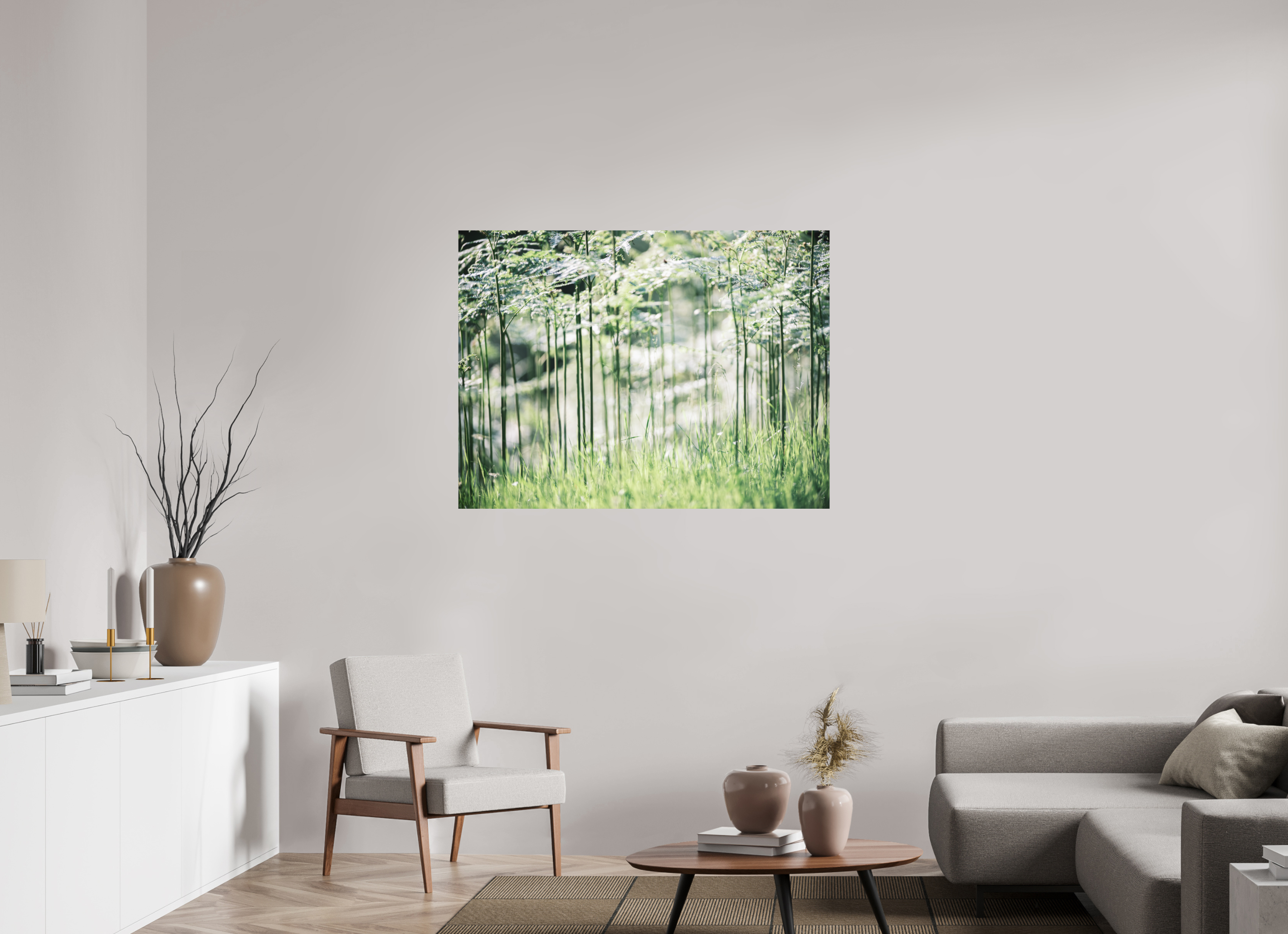 120 x 90 cm, Impression Fine Art sur support rigide - mat Bienvenue à Jurassic Park