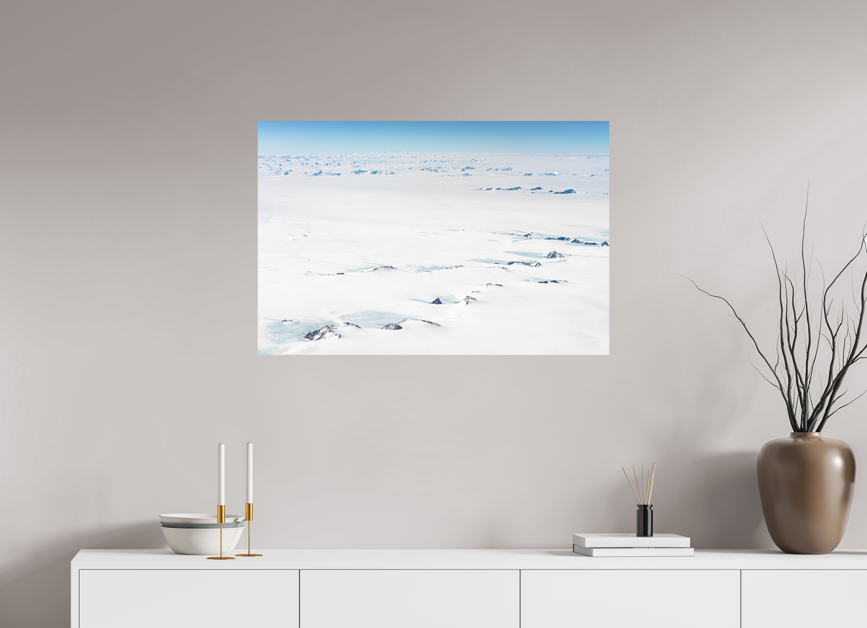 90 x 60 cm, Tirage photo - satiné Le Continent Glacé