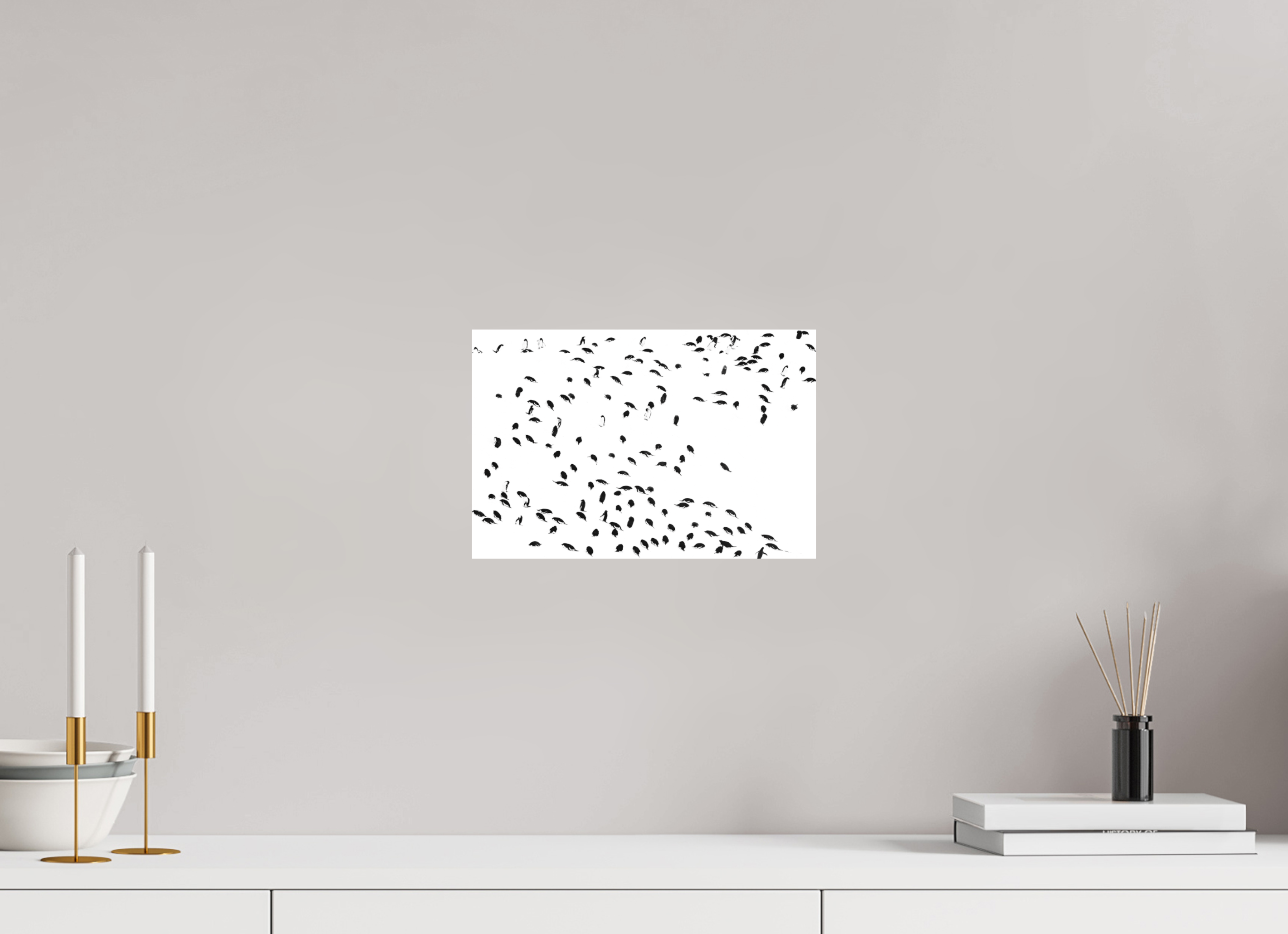 30 x 20 cm, Impression Fine Art sur support rigide - mat La foule