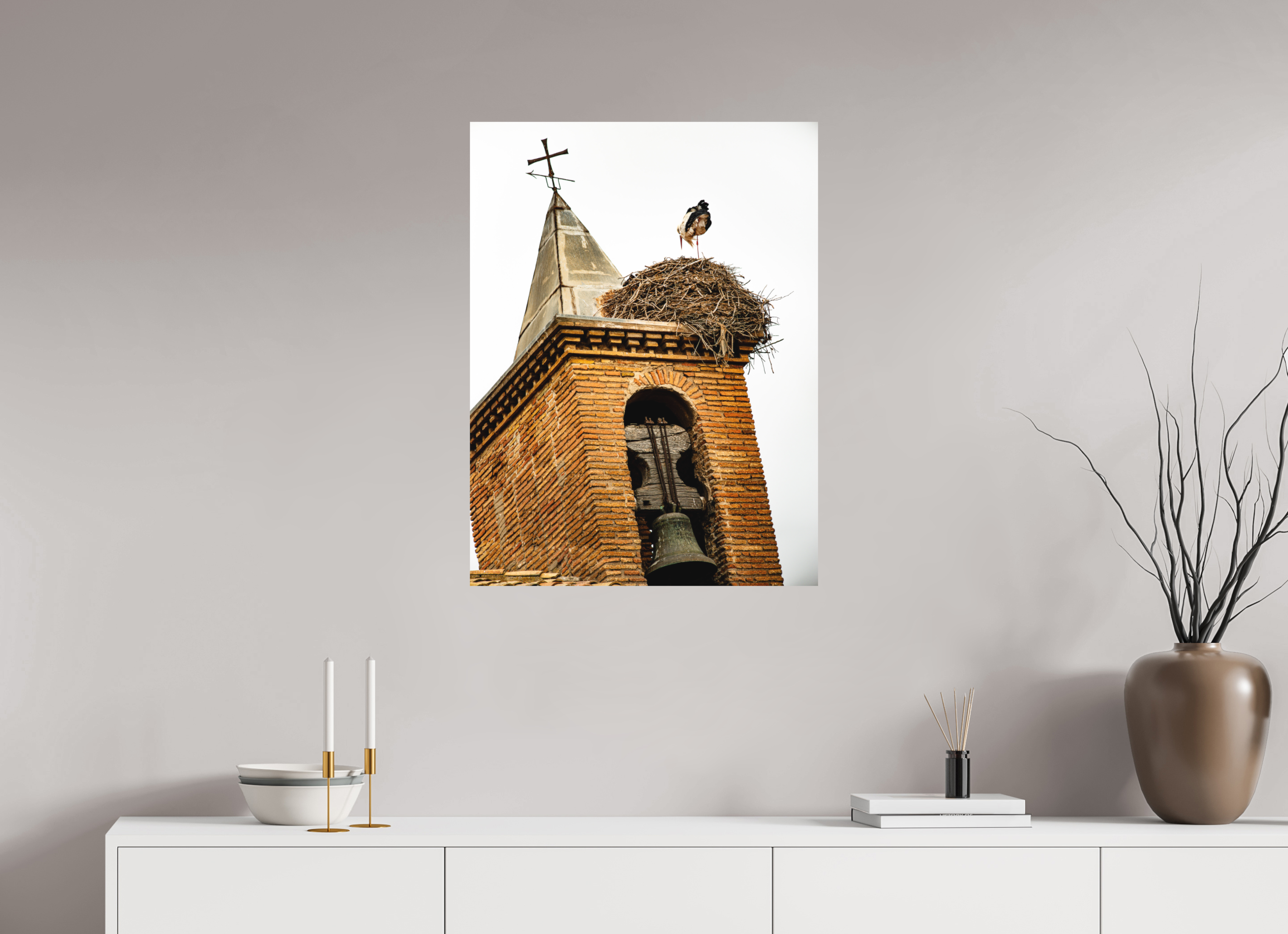 60 x 80 cm, Tirage photo - satiné Grue IV