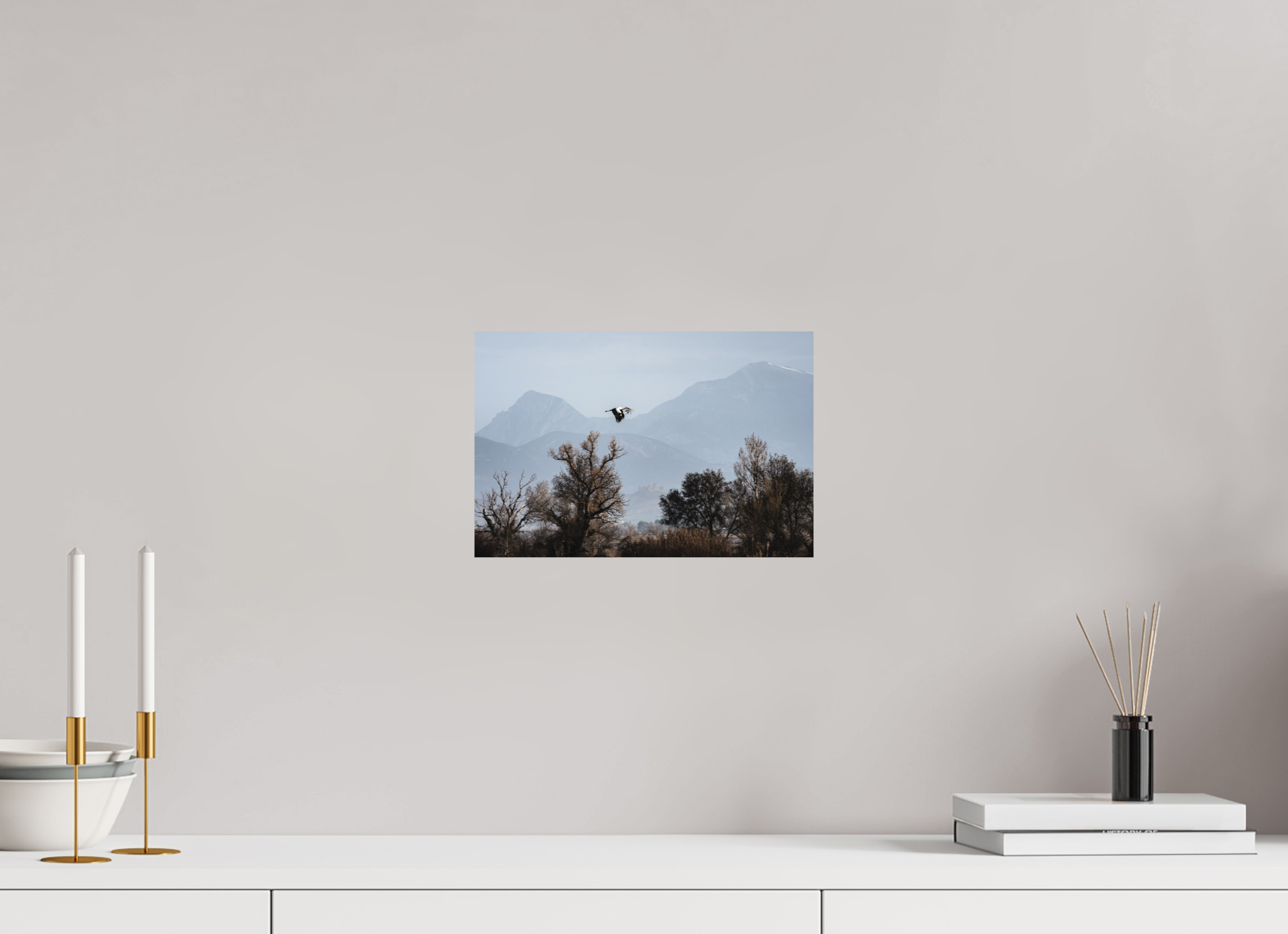 30 x 20 cm, Tirage photo - satiné Grues V