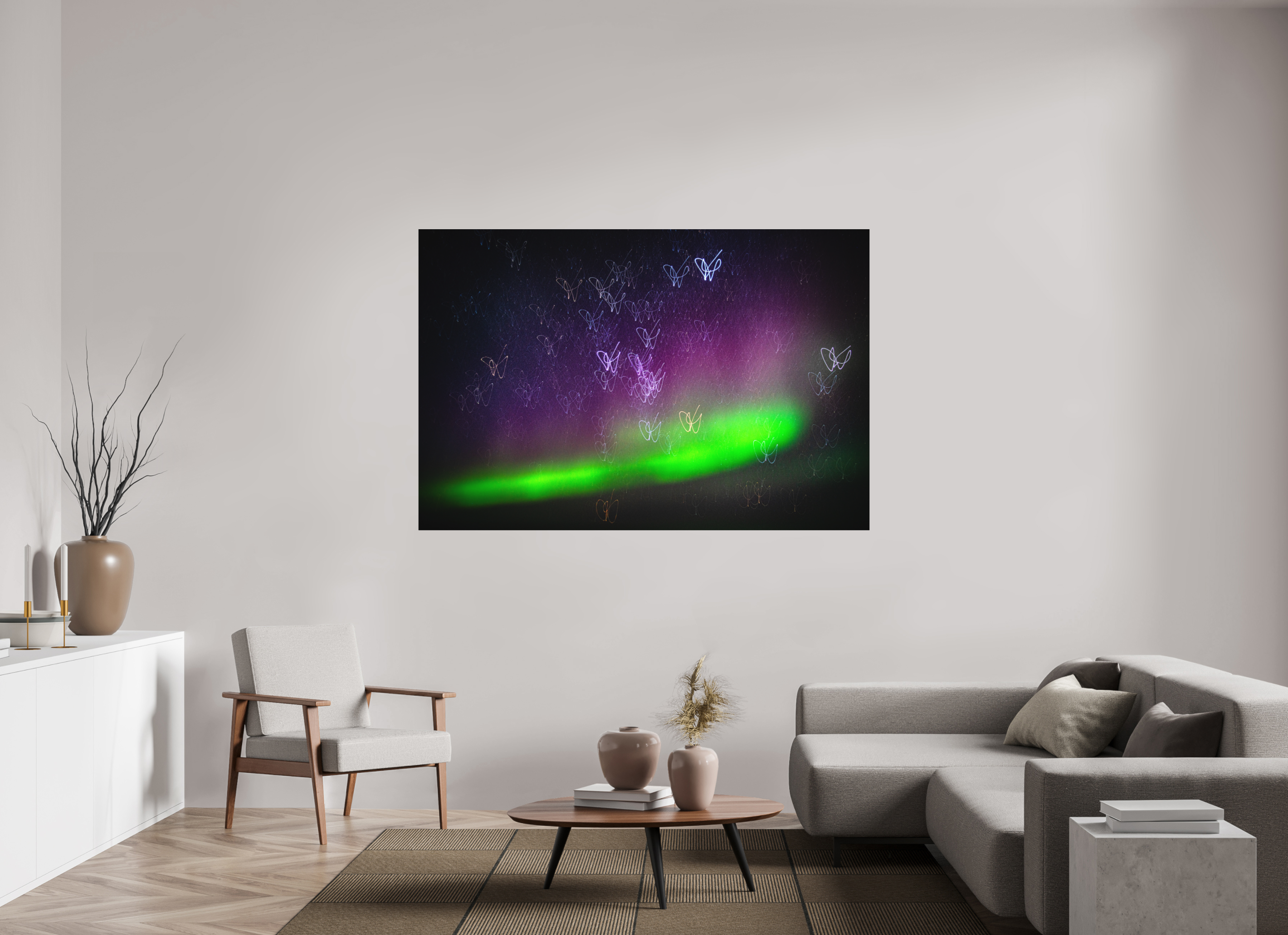 180 x 120 cm, Tirage photo - satiné Danse céleste