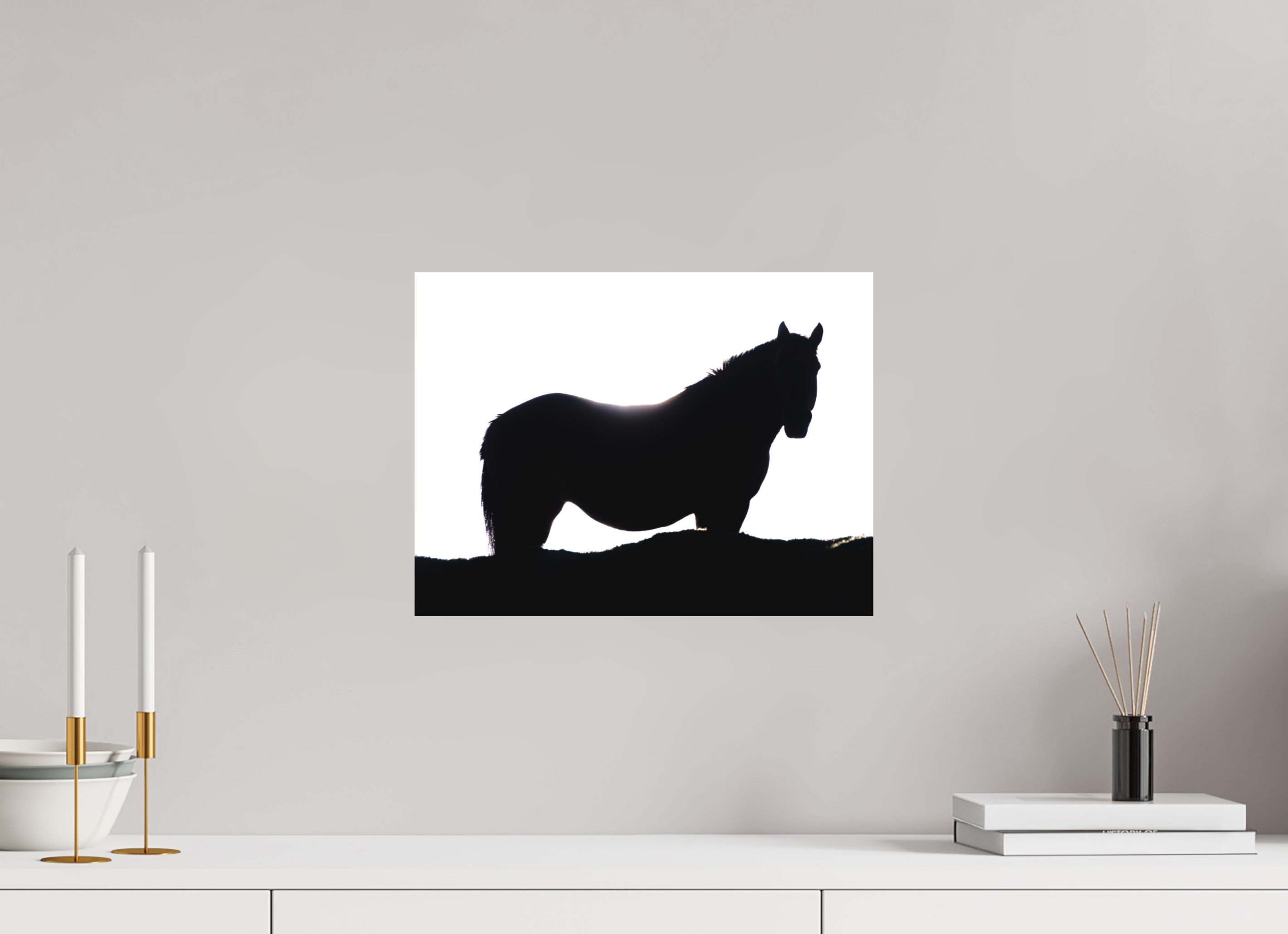 40 x 30 cm, Impression Fine Art sur support rigide - mat Cheval