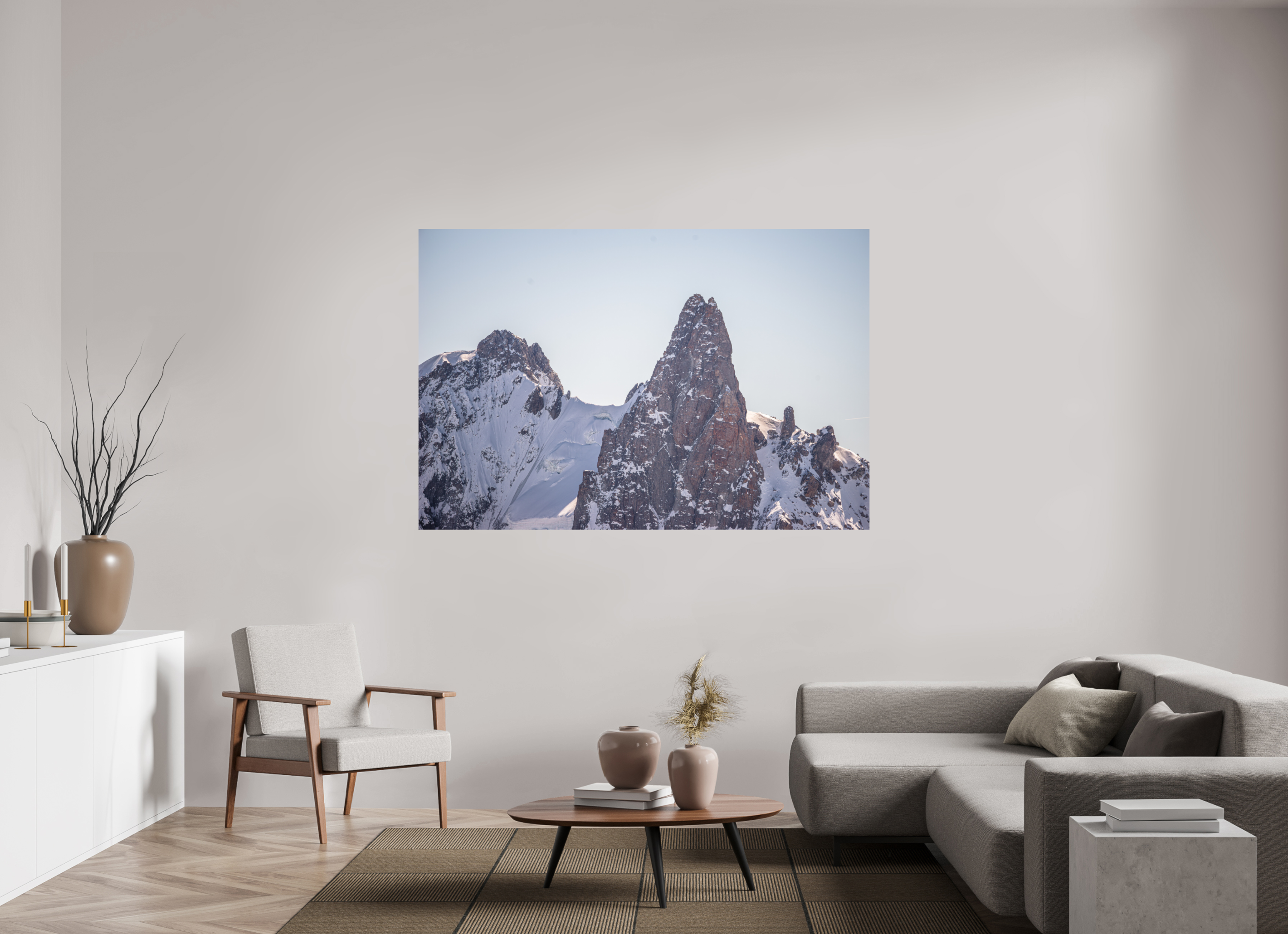 180 x 120 cm, Tirage photo - satiné La Dent du Géant