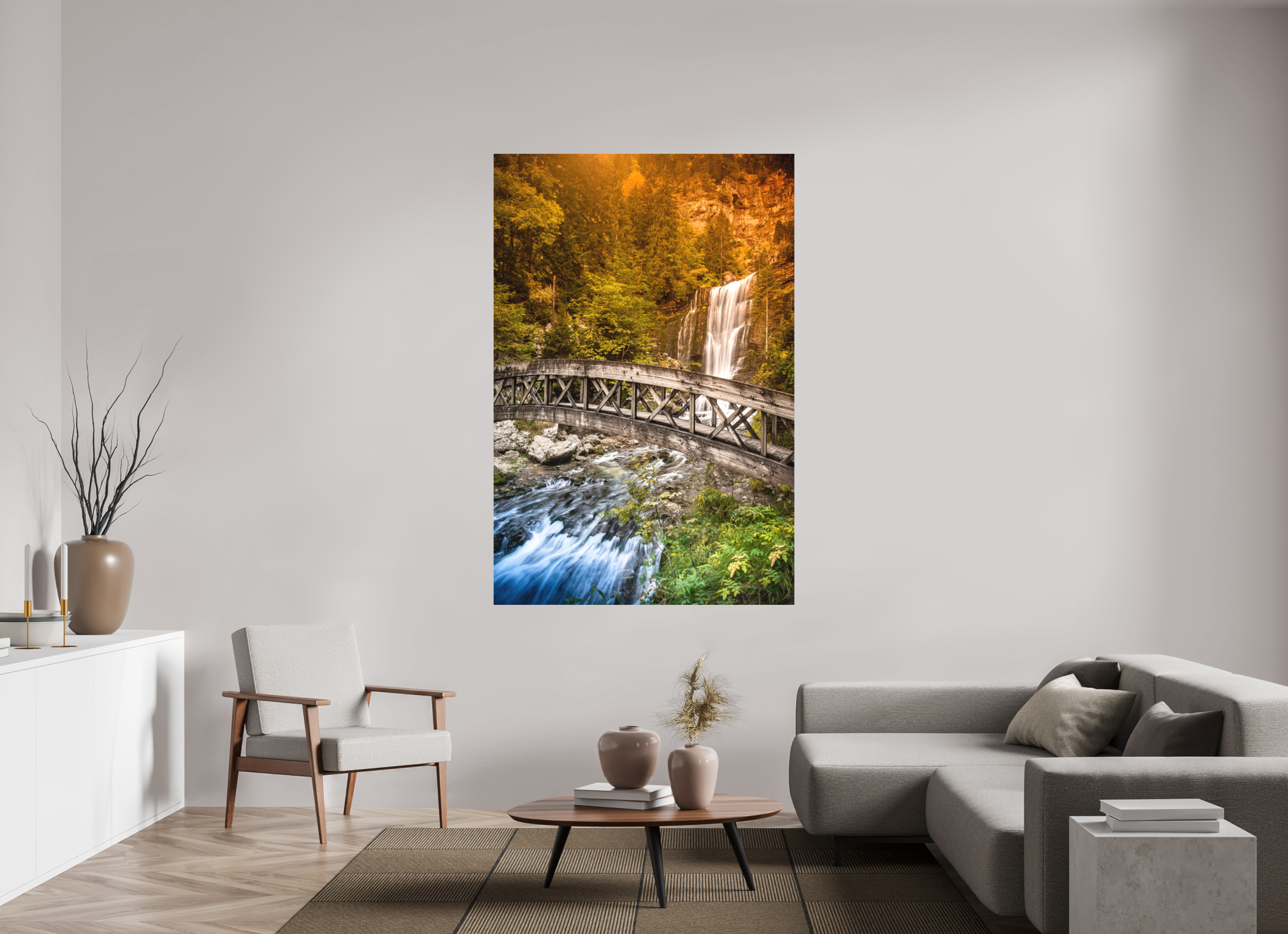 120 x 180 cm, Tirage photo - satiné L'automne en Chartreuse