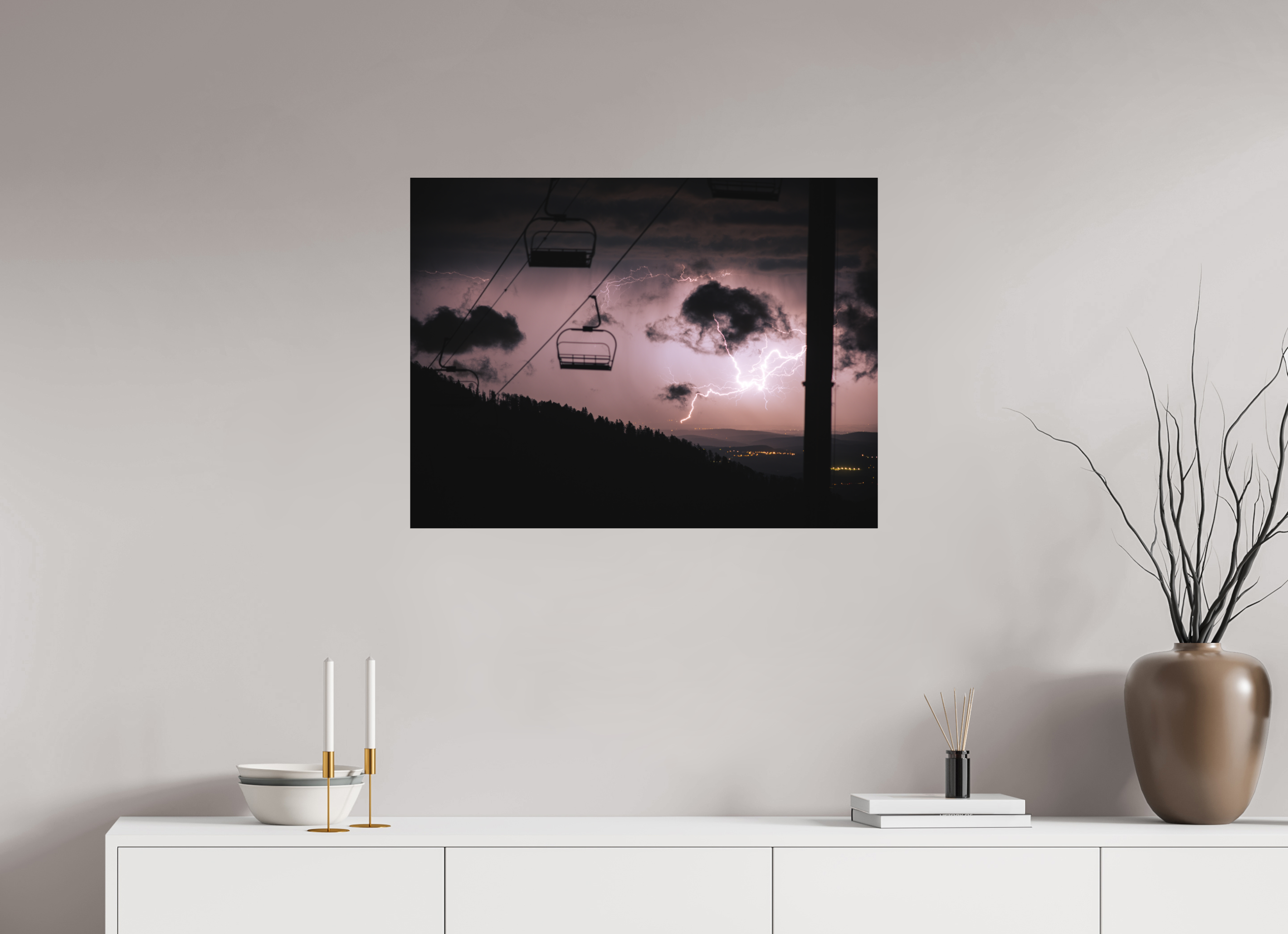 80 x 60 cm, Impression Fine Art sur support rigide - mat Tonnerre de Mourtis