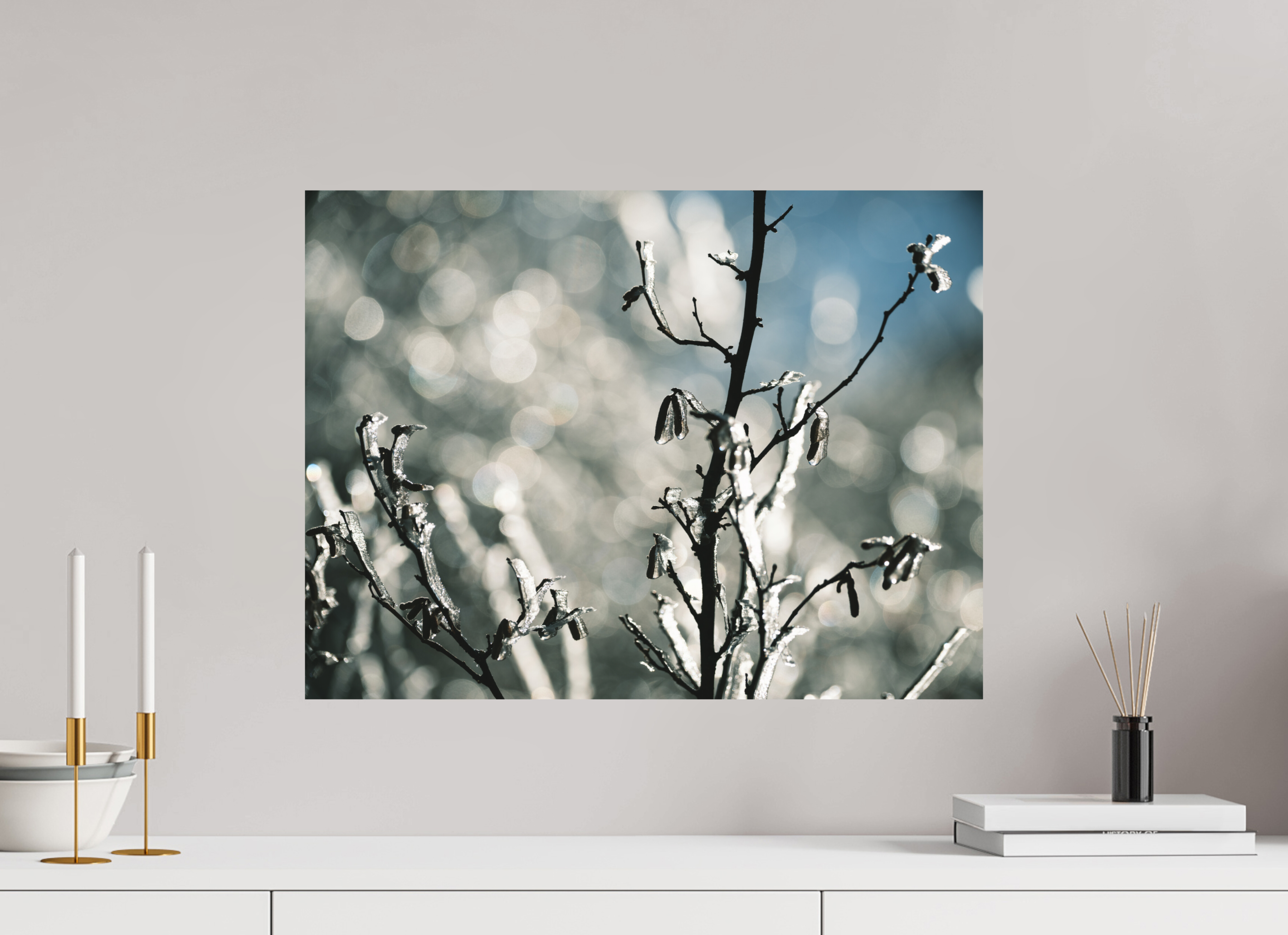 60 x 45 cm, Tirage photo - satiné Figé dans le froid