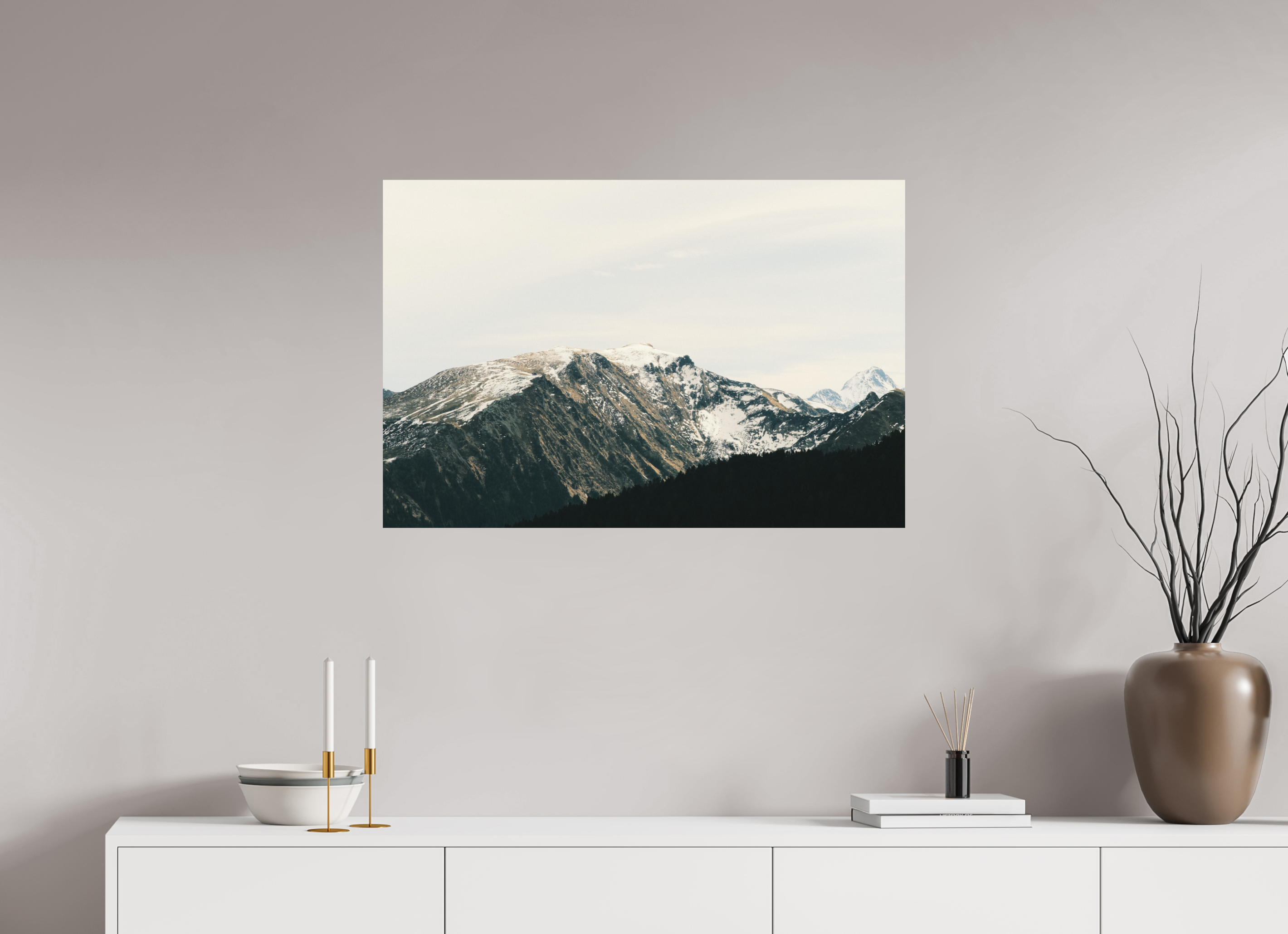 90 x 60 cm, Tirage photo - satiné Une douce journée d'hiver