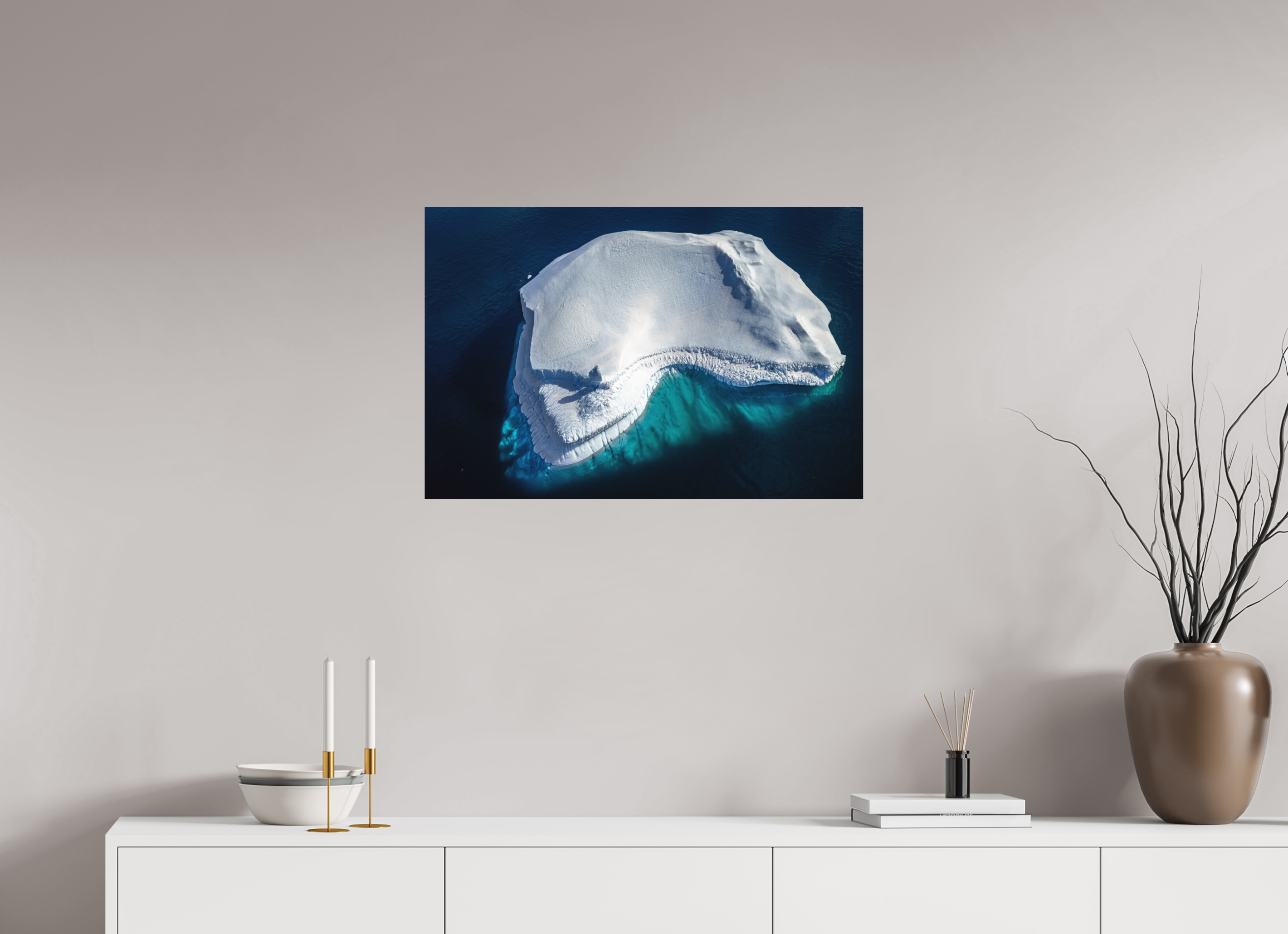 75 x 50 cm, Impression Fine Art sur support rigide - mat Le colosse silencieux