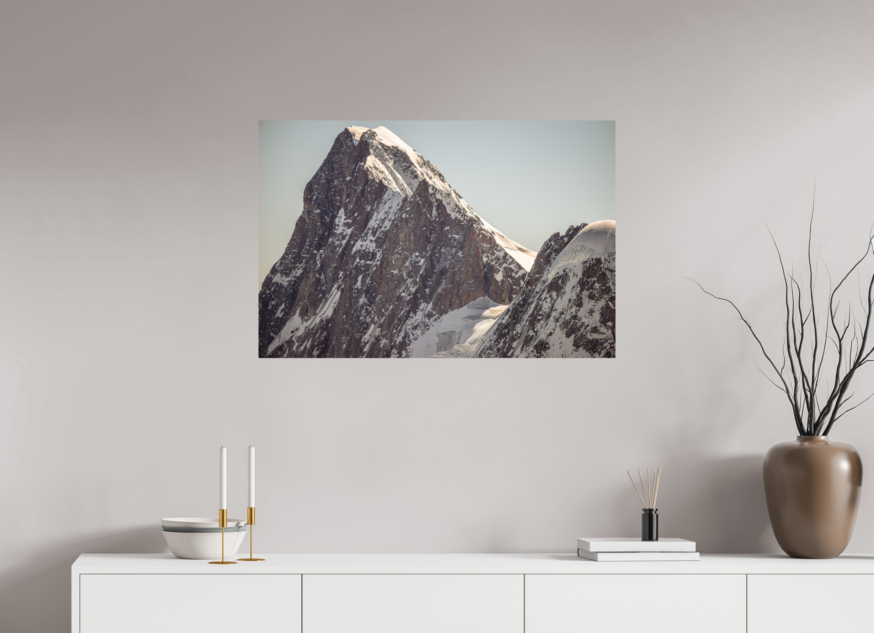 90 x 60 cm, Impression Fine Art sur support rigide - mat Les Grandes Jurasses : Pointe Walker