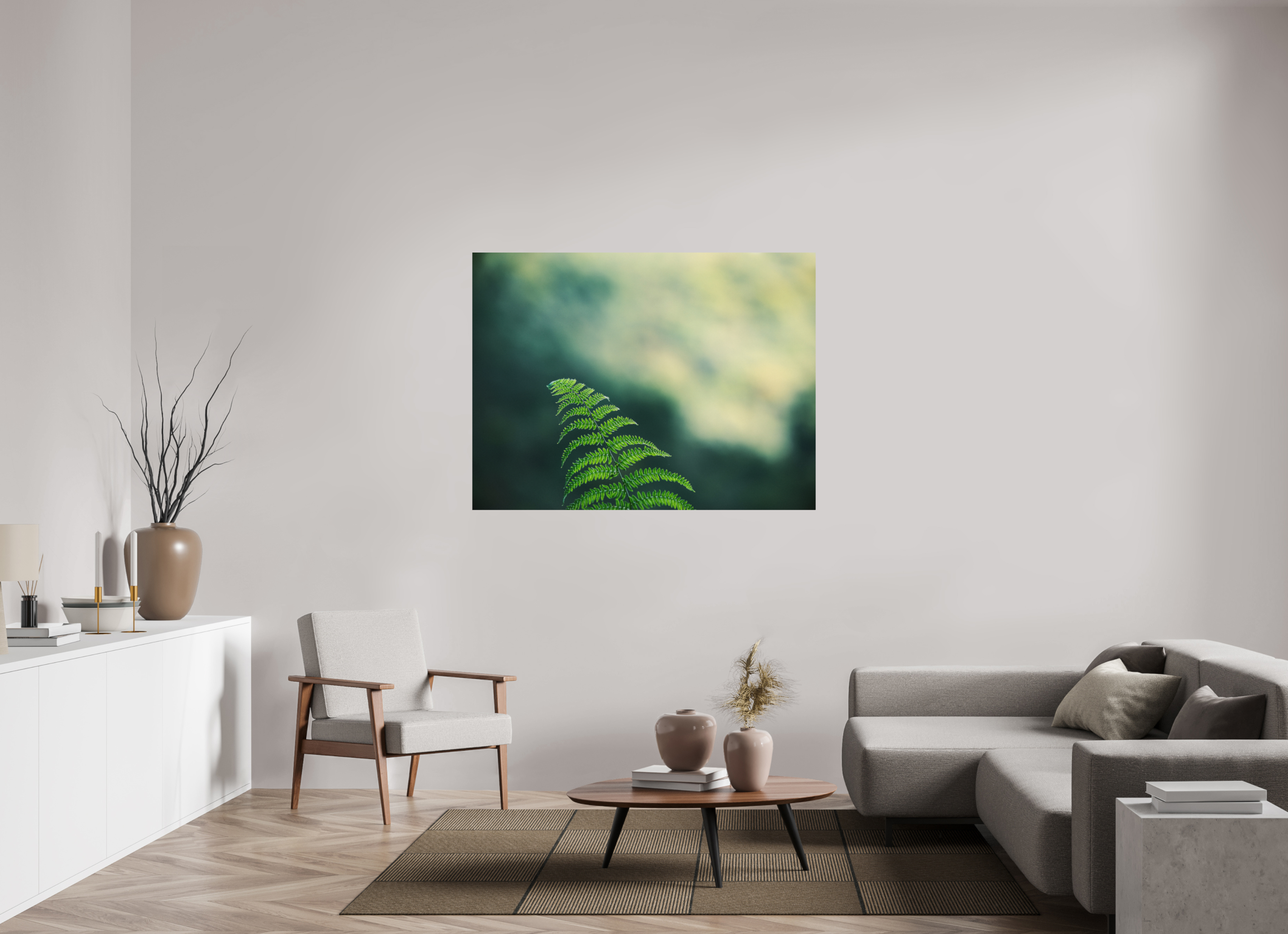 140 x 105 cm, Impression Fine Art sur support rigide - mat Fougère