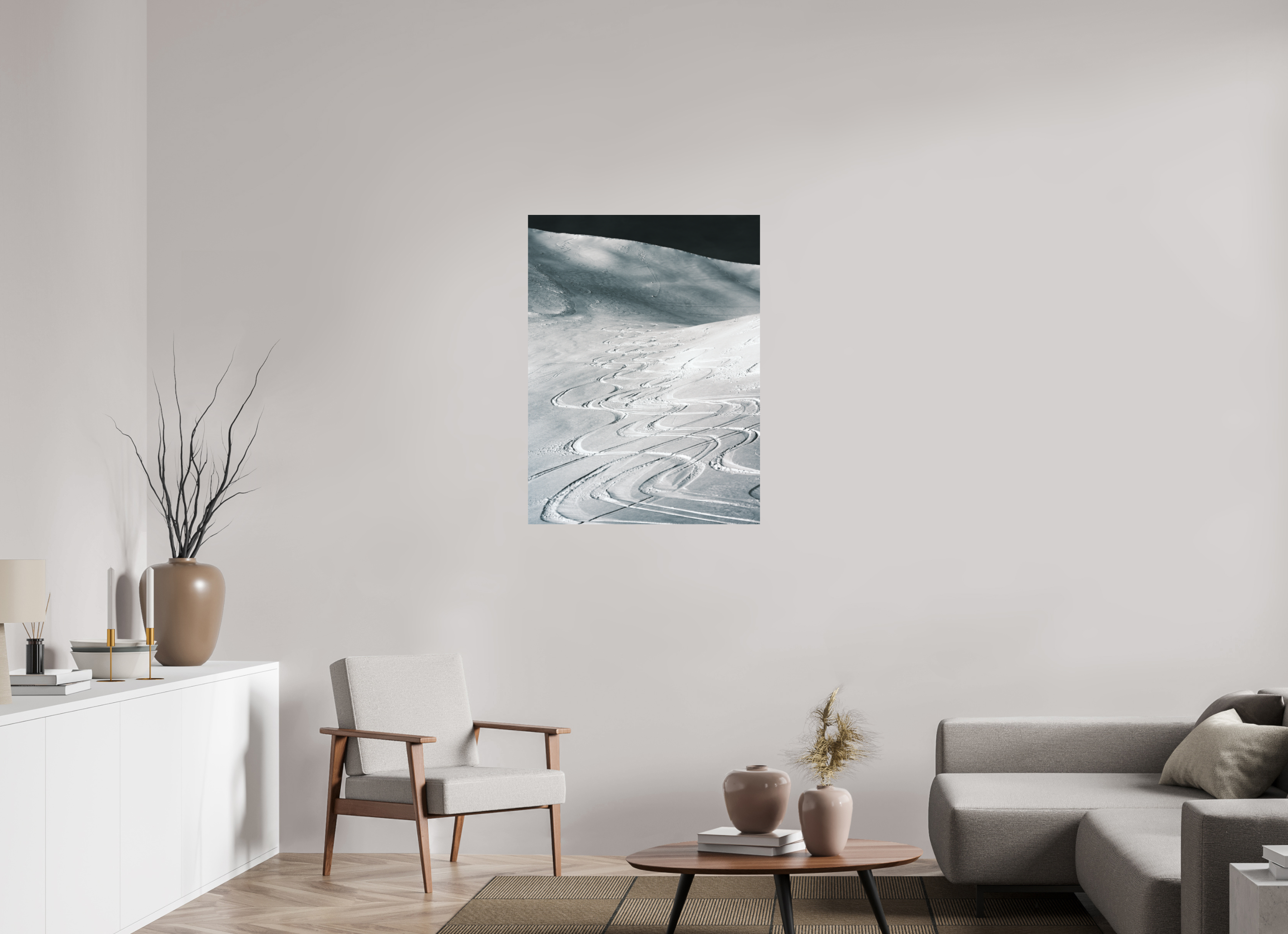 75 x 100 cm, Impression Fine Art sur support rigide - mat Les traces du bonheur